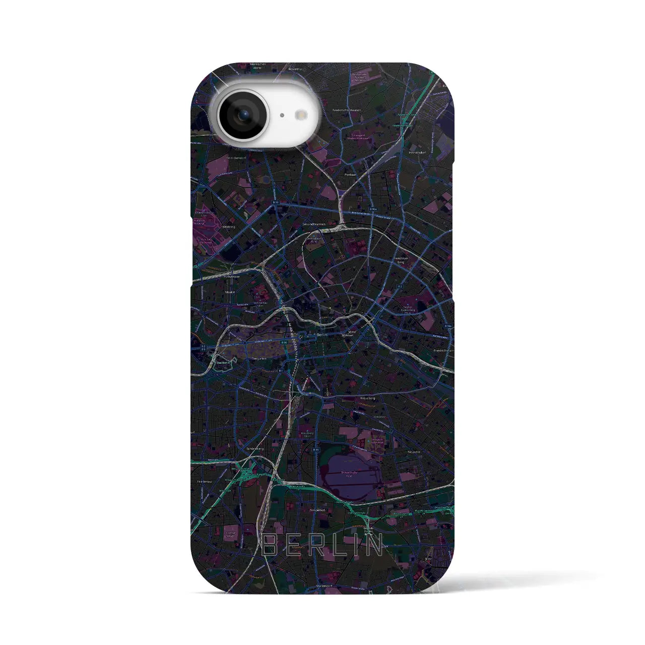 【ベルリン(ドイツ)】地図柄iPhoneケース(バックカバータイプ)