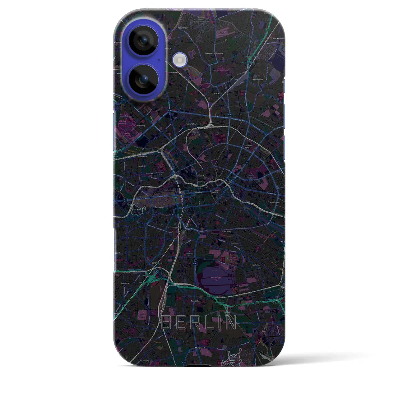 【ベルリン(ドイツ)】地図柄iPhoneケース(バックカバータイプ)