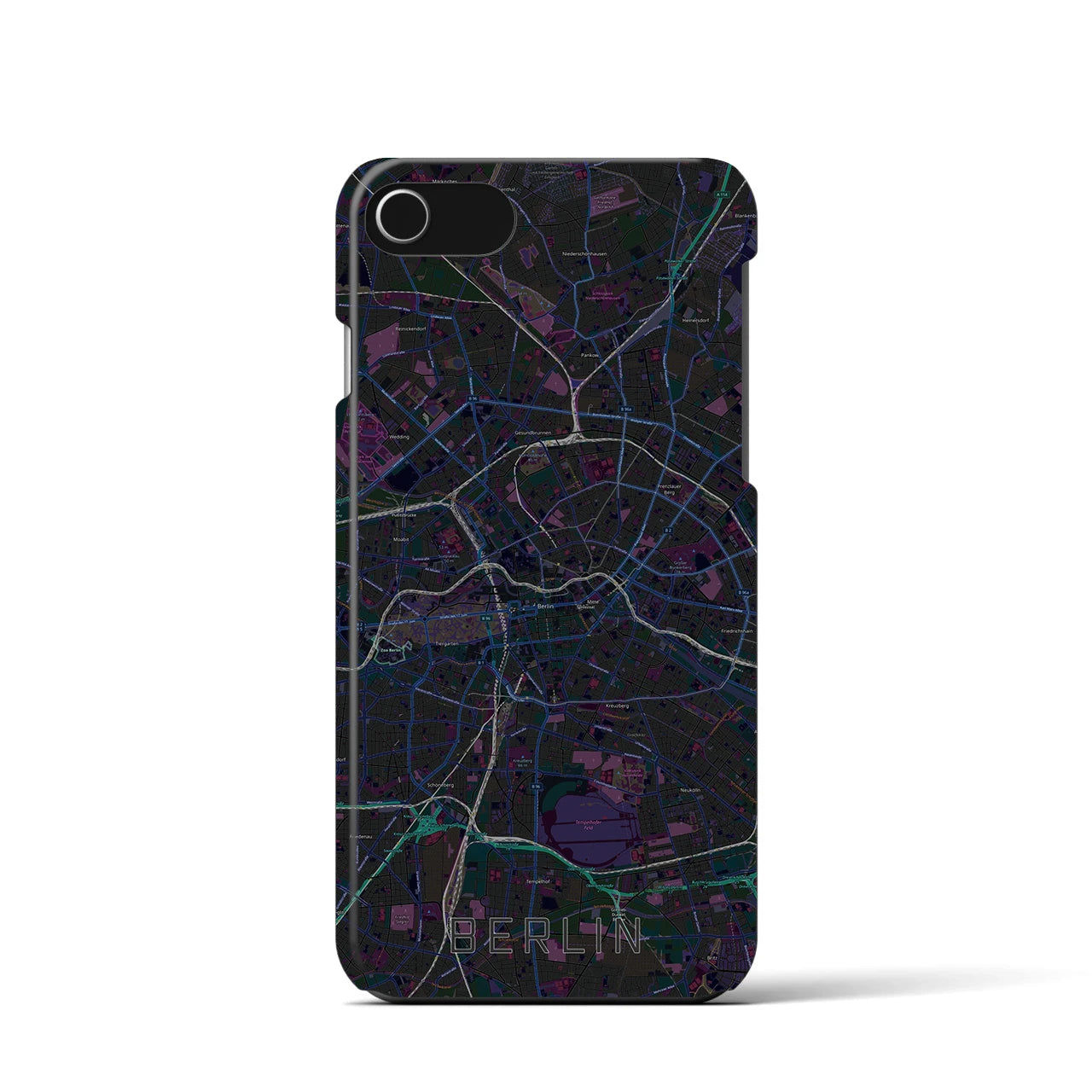 【ベルリン(ドイツ)】地図柄iPhoneケース(バックカバータイプ)