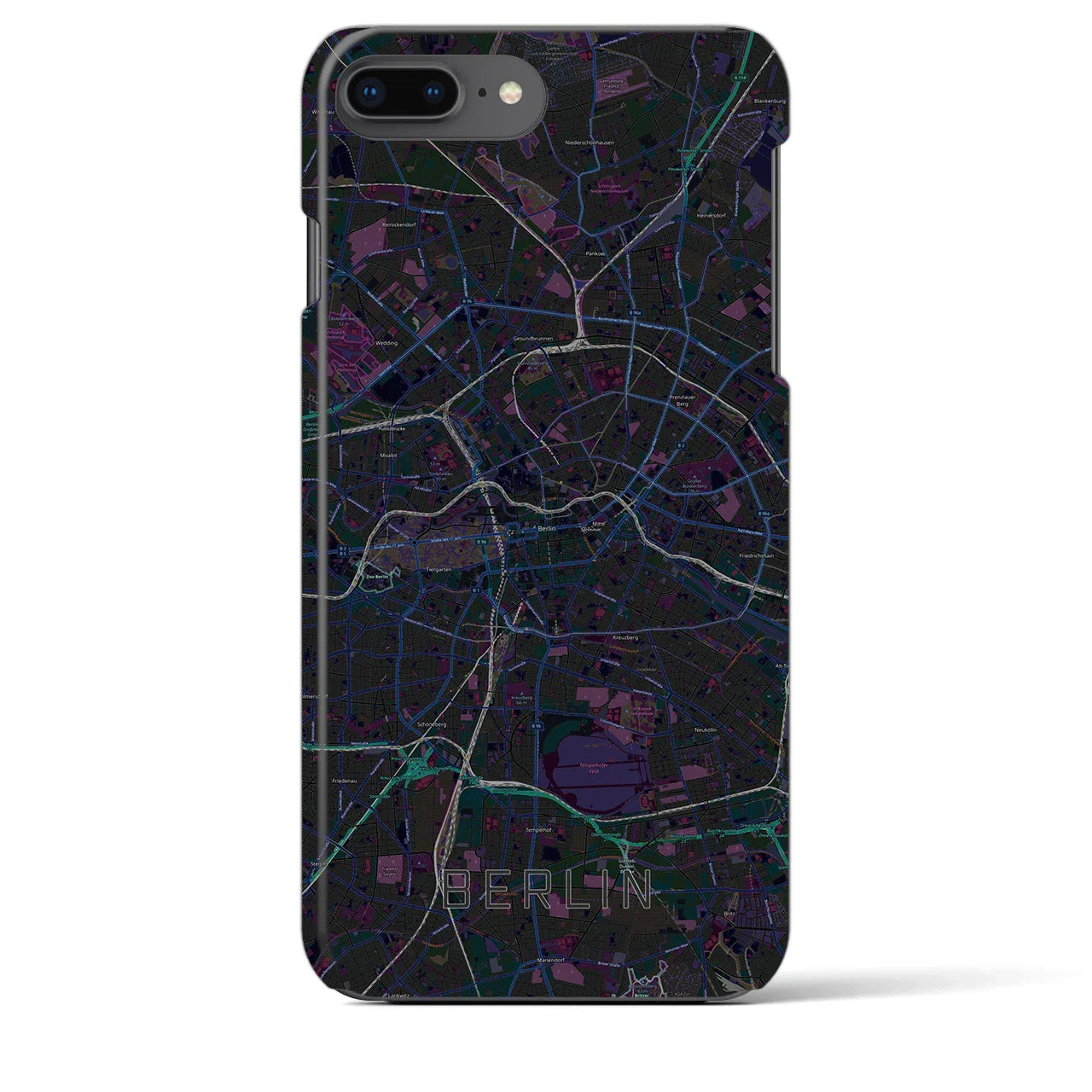 【ベルリン(ドイツ)】地図柄iPhoneケース(バックカバータイプ)