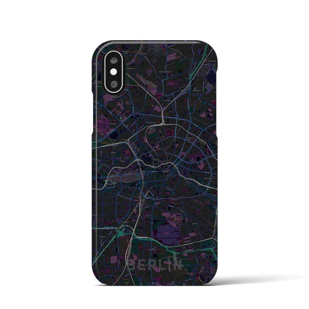 【ベルリン(ドイツ)】地図柄iPhoneケース(バックカバータイプ)