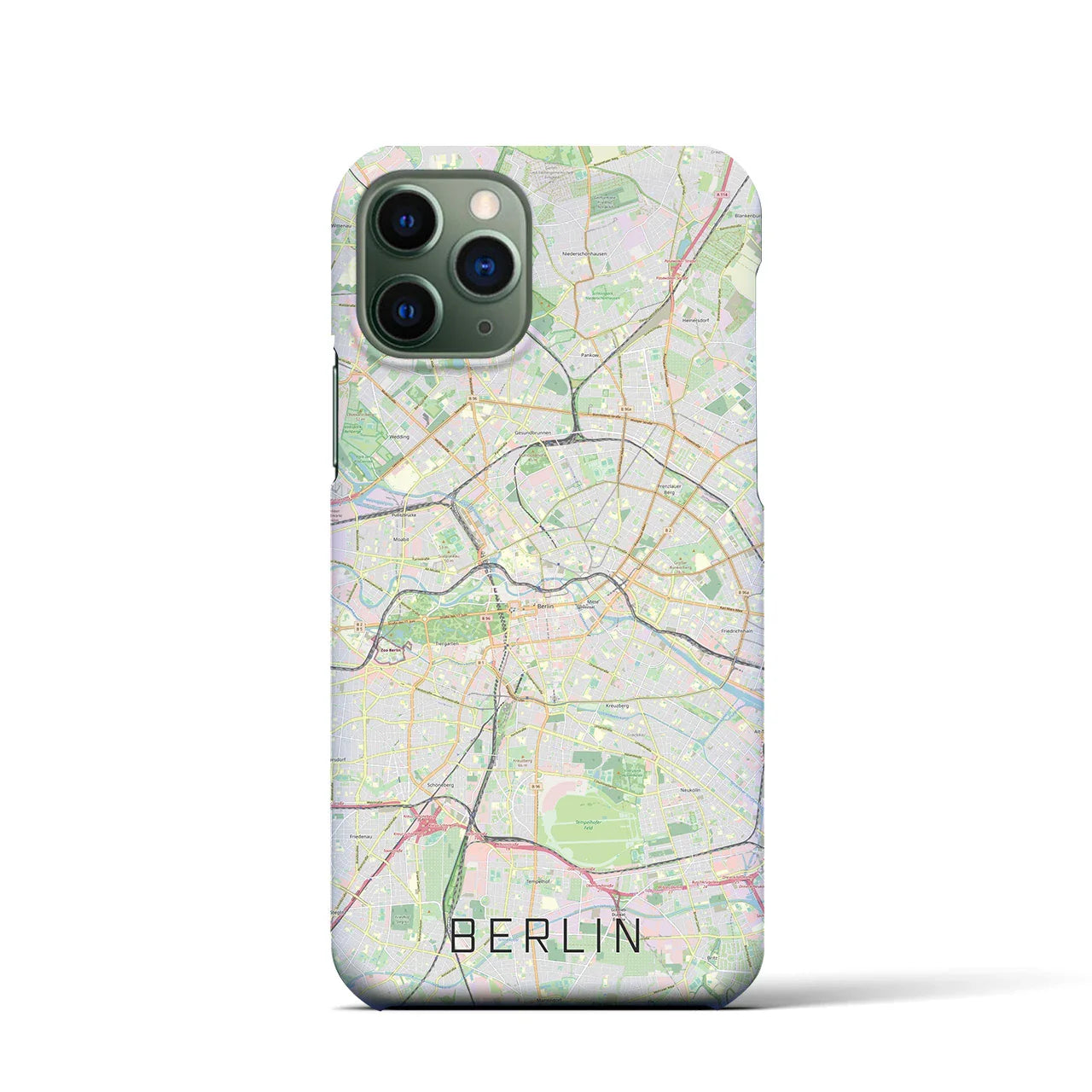 【ベルリン(ドイツ)】地図柄iPhoneケース(バックカバータイプ)