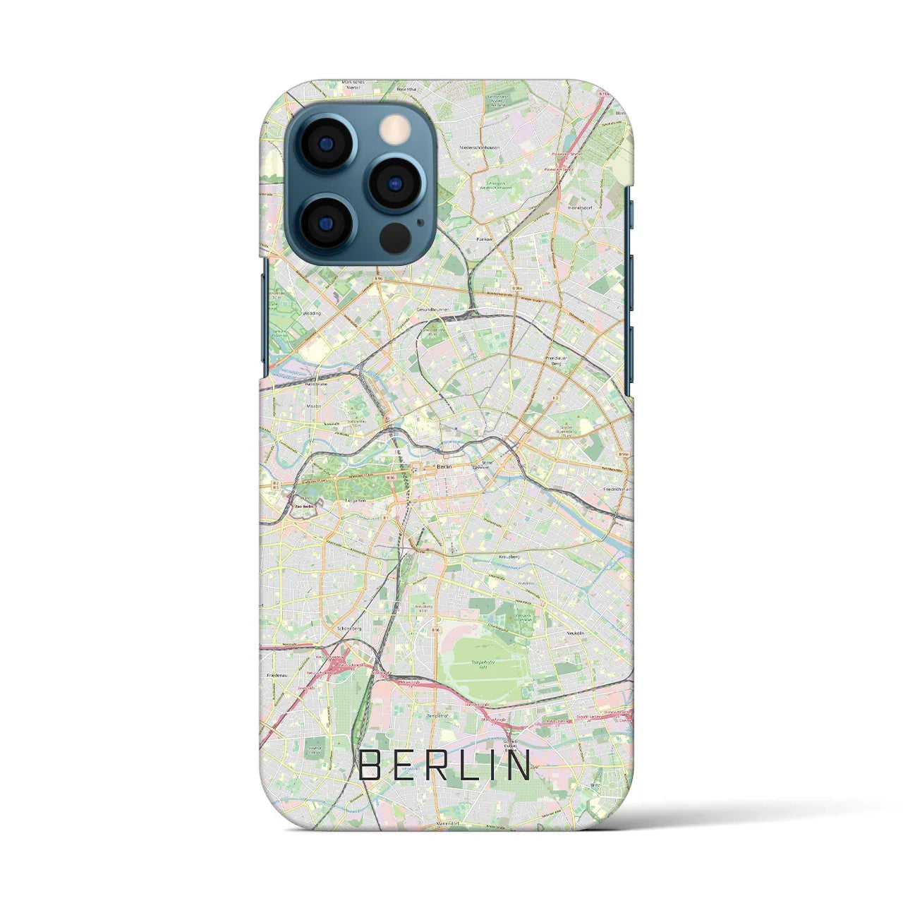 【ベルリン(ドイツ)】地図柄iPhoneケース(バックカバータイプ)