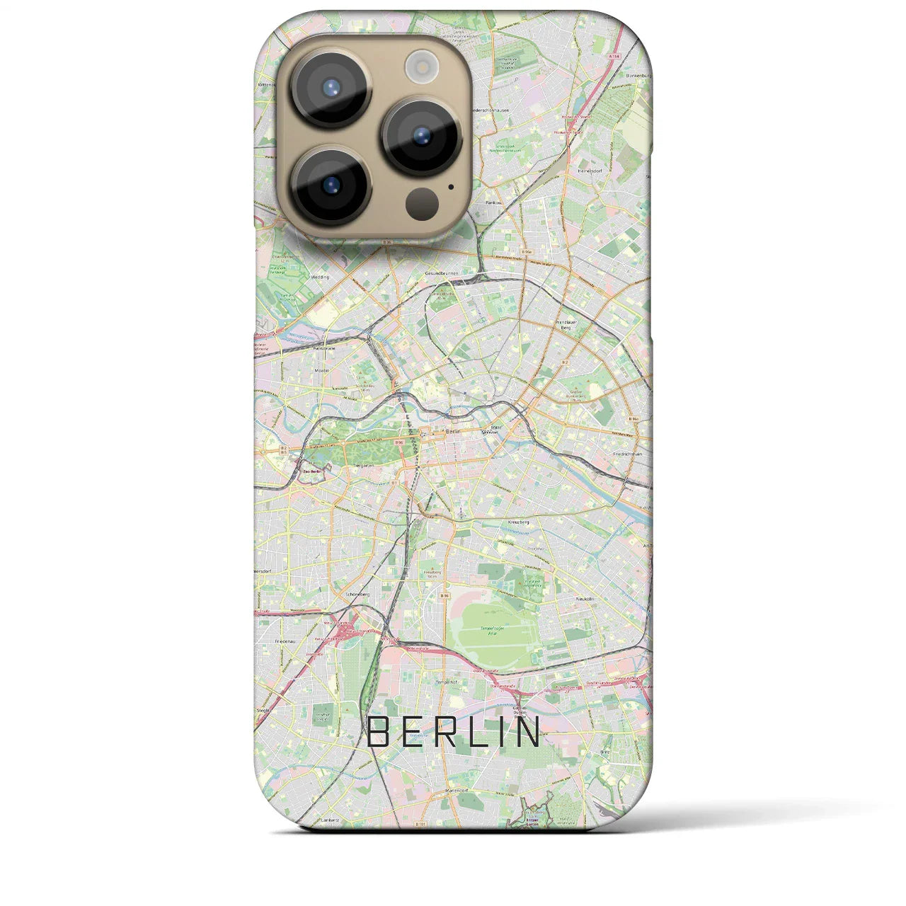 【ベルリン(ドイツ)】地図柄iPhoneケース(バックカバータイプ)
