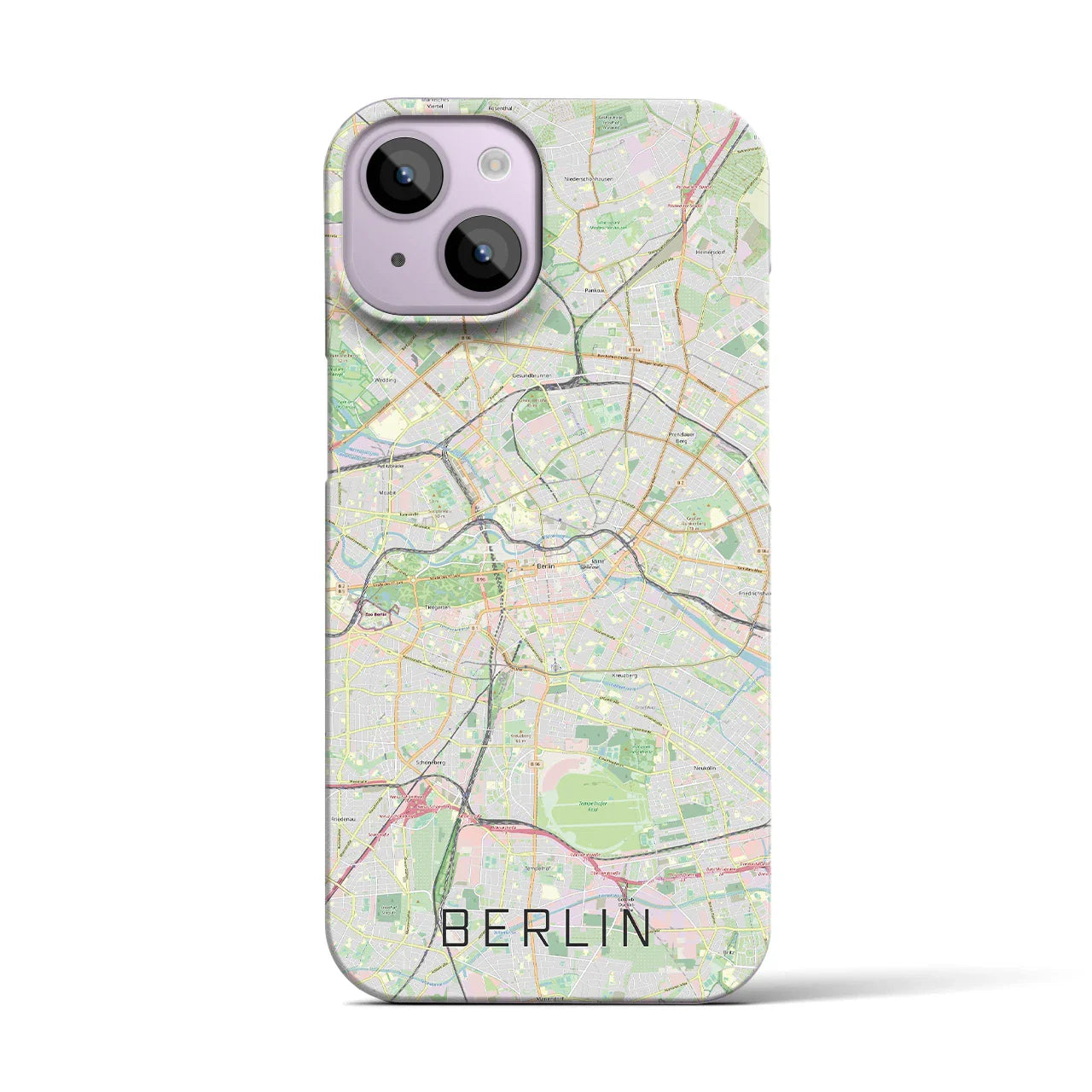 【ベルリン(ドイツ)】地図柄iPhoneケース(バックカバータイプ)