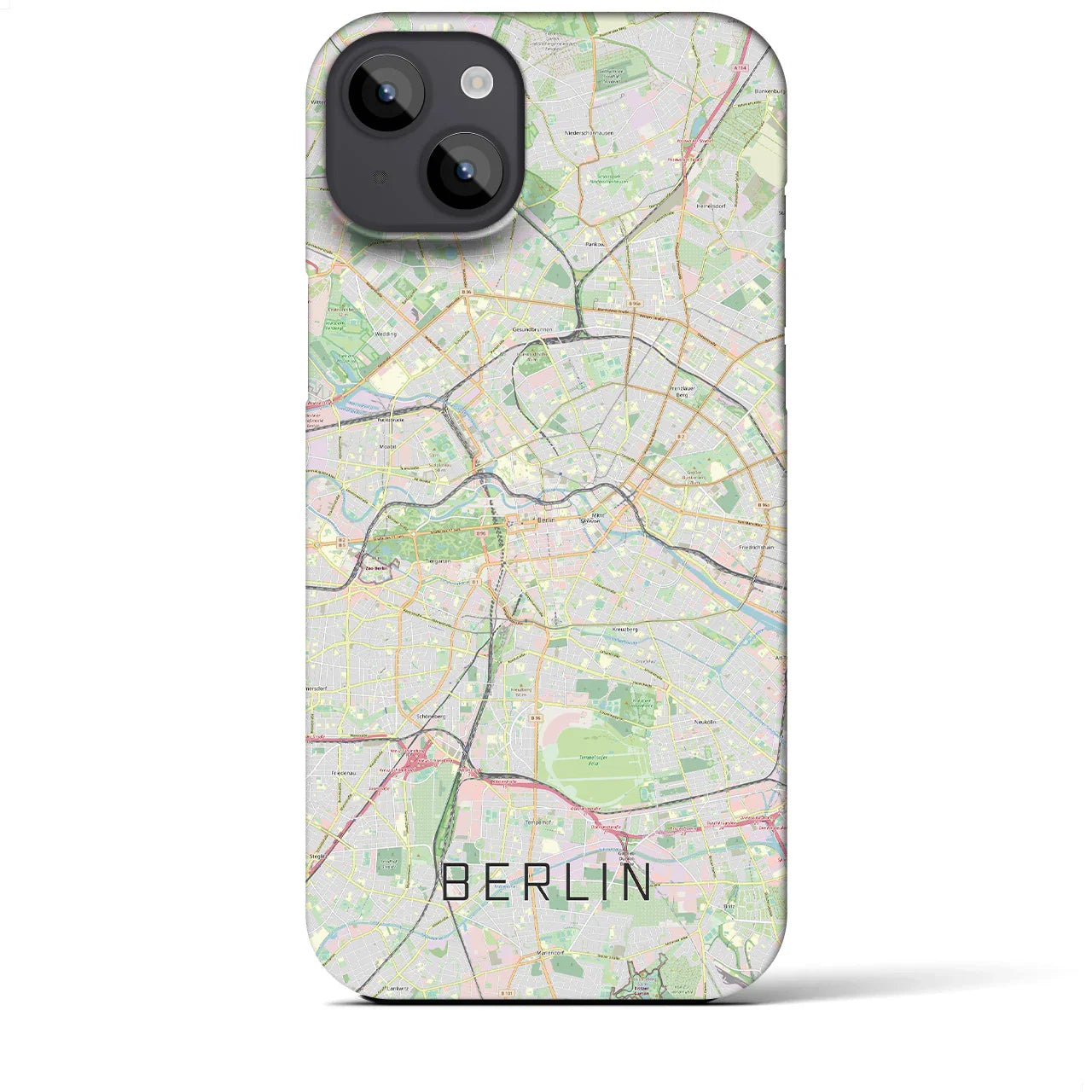 【ベルリン(ドイツ)】地図柄iPhoneケース(バックカバータイプ)