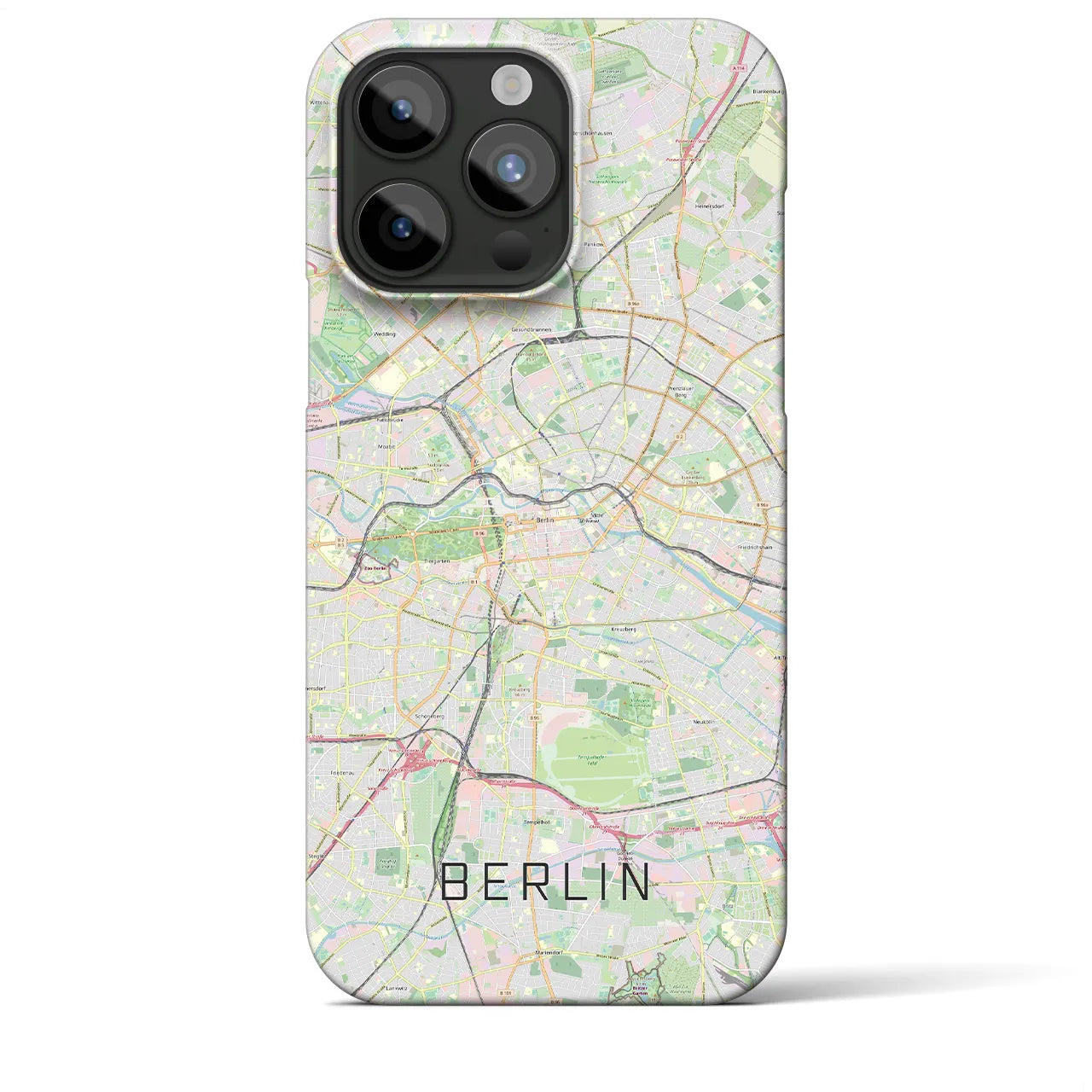 【ベルリン(ドイツ)】地図柄iPhoneケース(バックカバータイプ)