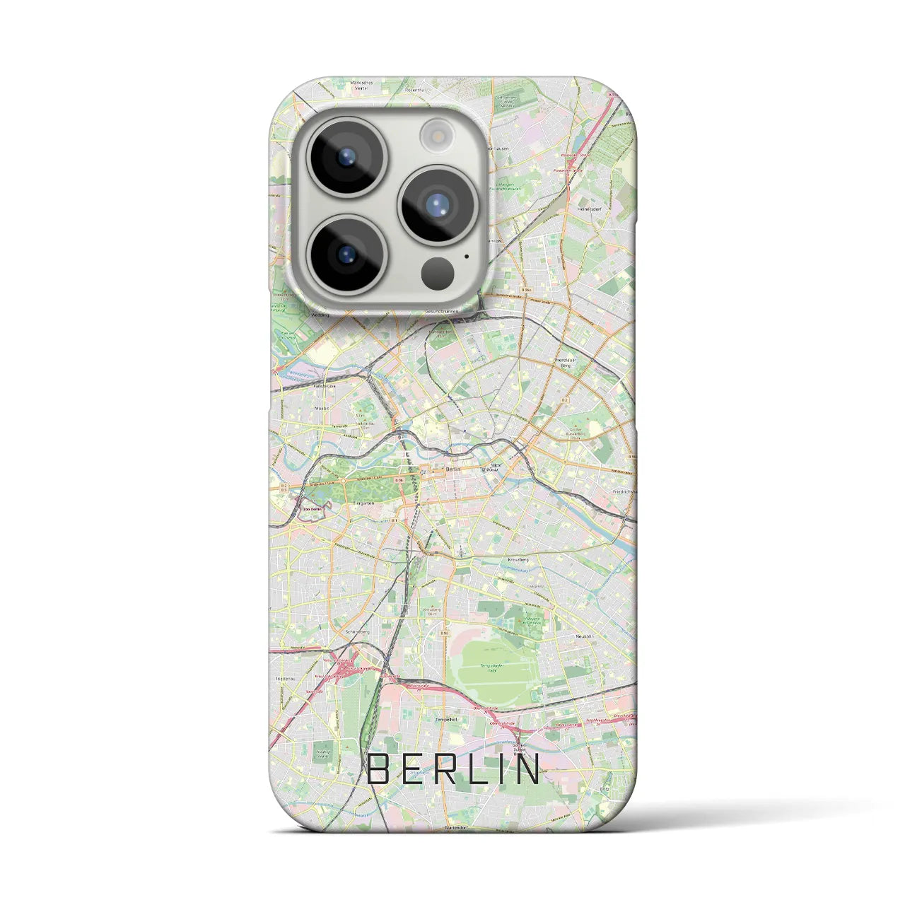 【ベルリン(ドイツ)】地図柄iPhoneケース(バックカバータイプ)