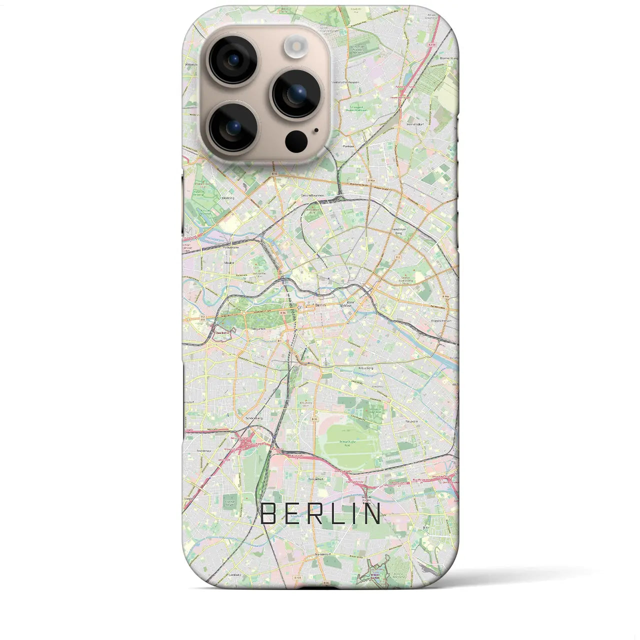 【ベルリン(ドイツ)】地図柄iPhoneケース(バックカバータイプ)