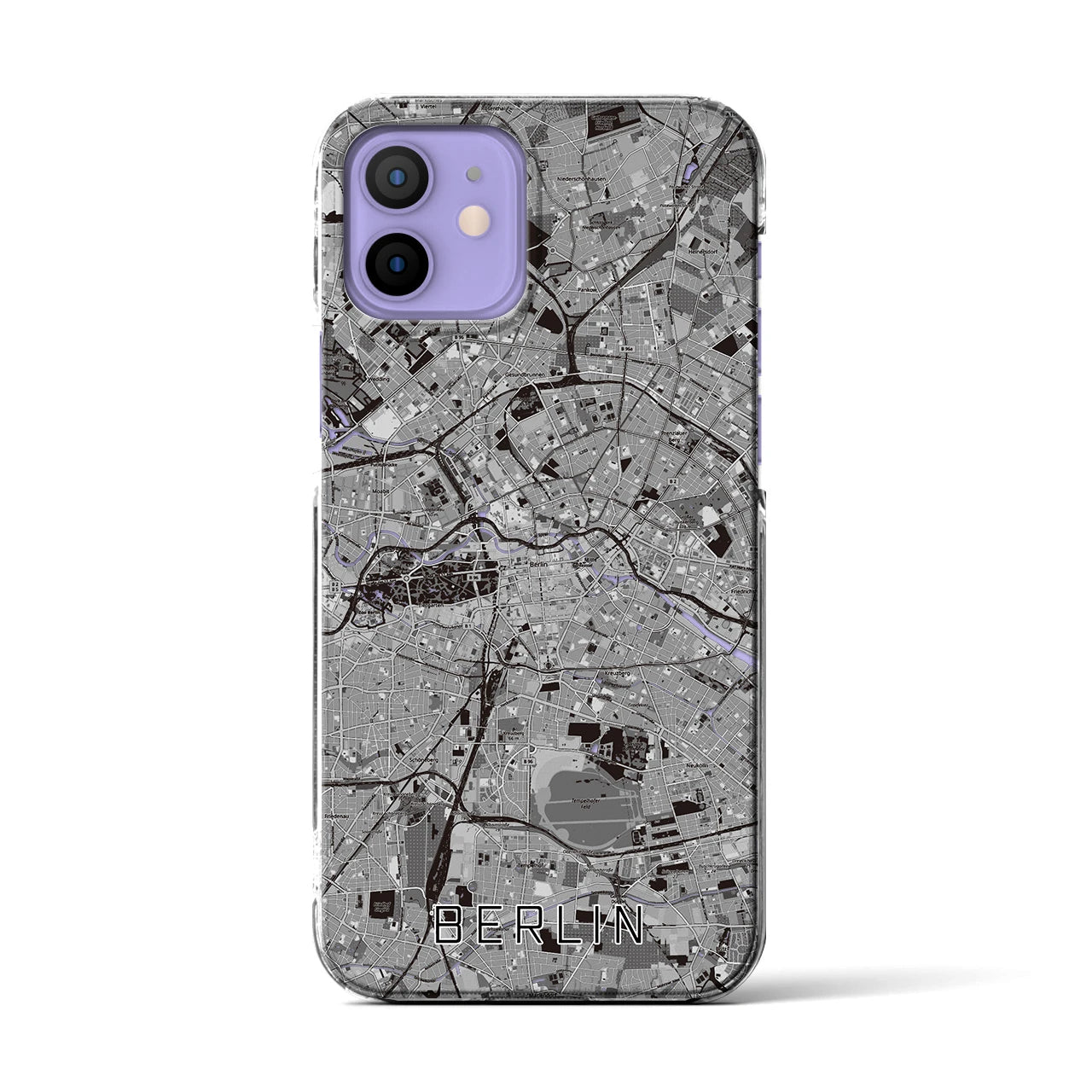 【ベルリン(ドイツ)】地図柄iPhoneケース(クリアタイプ)