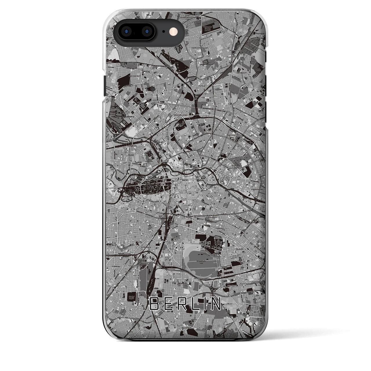【ベルリン(ドイツ)】地図柄iPhoneケース(クリアタイプ)