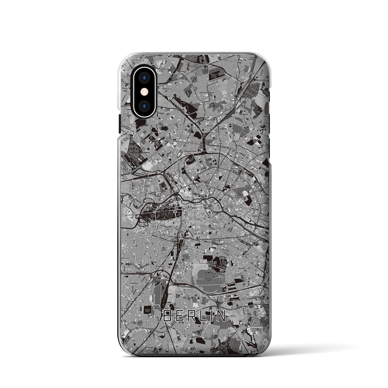 【ベルリン(ドイツ)】地図柄iPhoneケース(クリアタイプ)