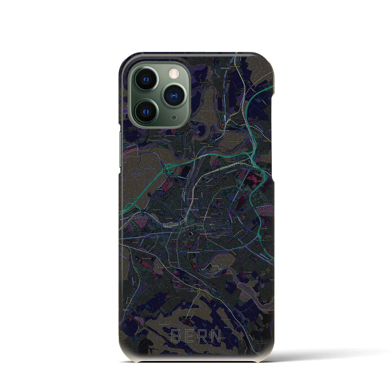 【ベルン(スイス)】地図柄iPhoneケース(バックカバータイプ)