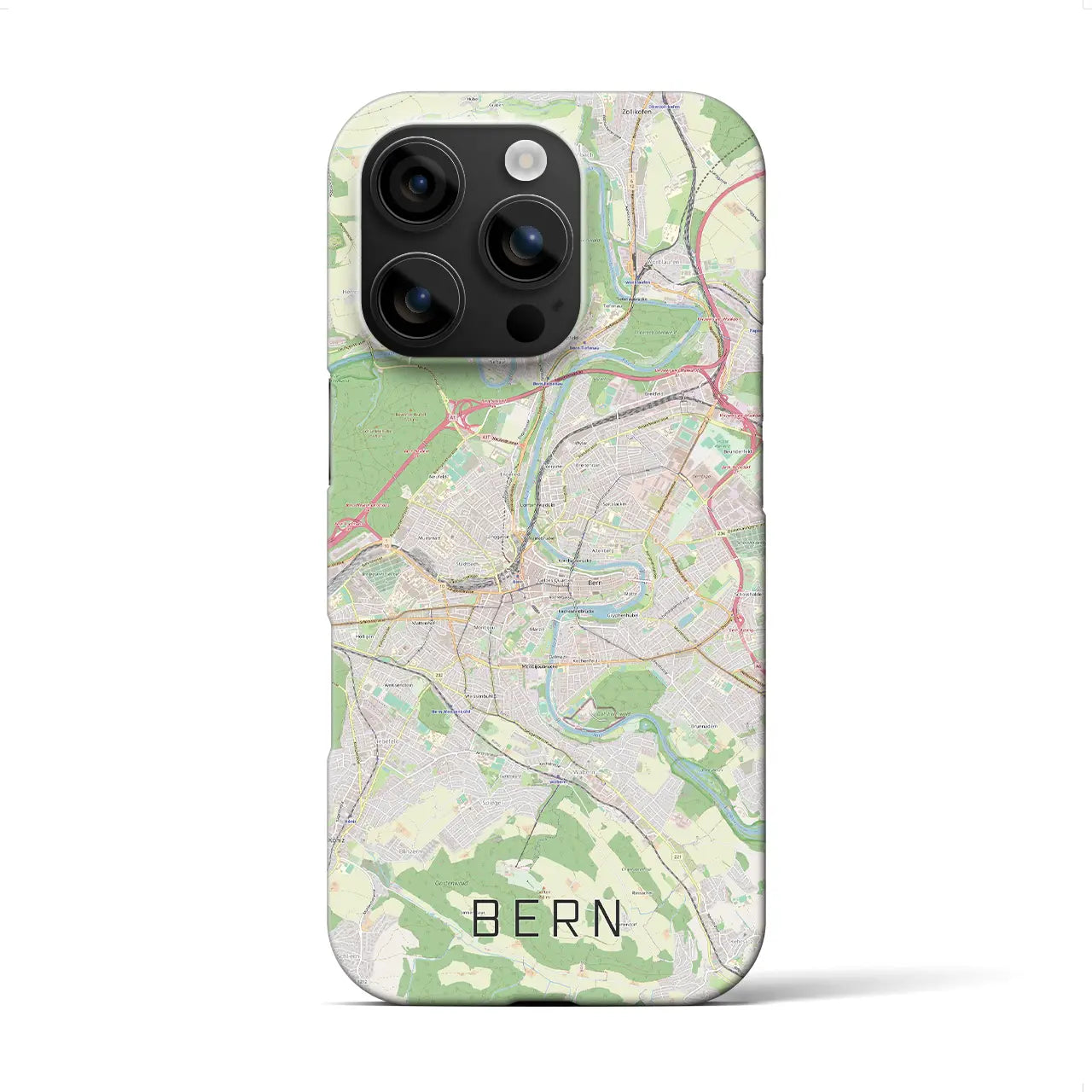 【ベルン(スイス)】地図柄iPhoneケース(バックカバータイプ)