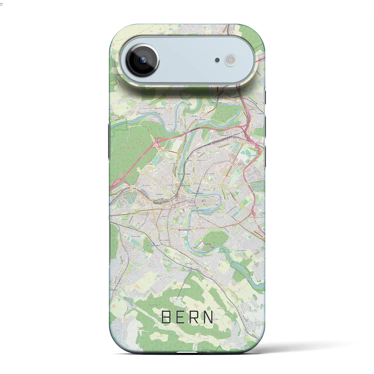 【ベルン(スイス)】地図柄iPhoneケース(バックカバータイプ)