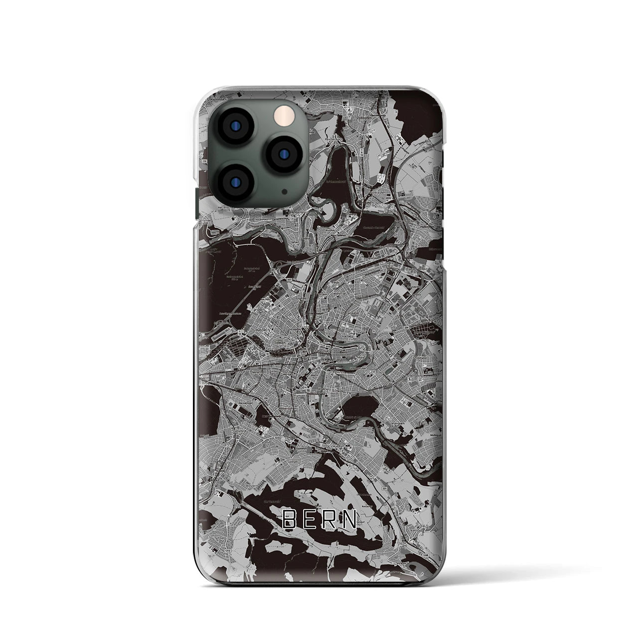 【ベルン(スイス)】地図柄iPhoneケース(クリアタイプ)