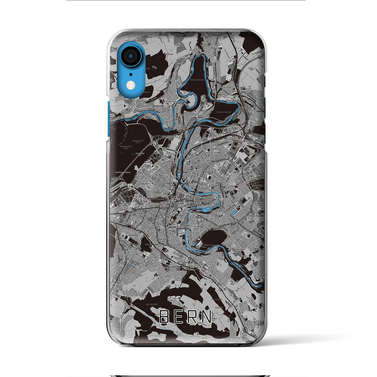 【ベルン(スイス)】地図柄iPhoneケース(クリアタイプ)