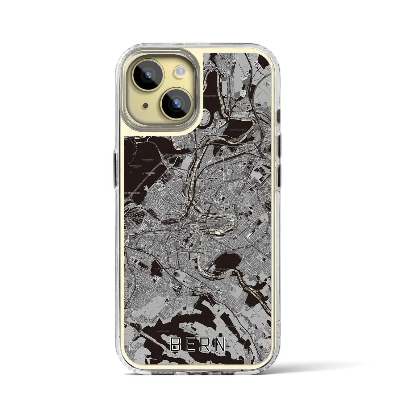 【ベルン(スイス)】地図柄iPhoneケース(MagSafeタイプ)