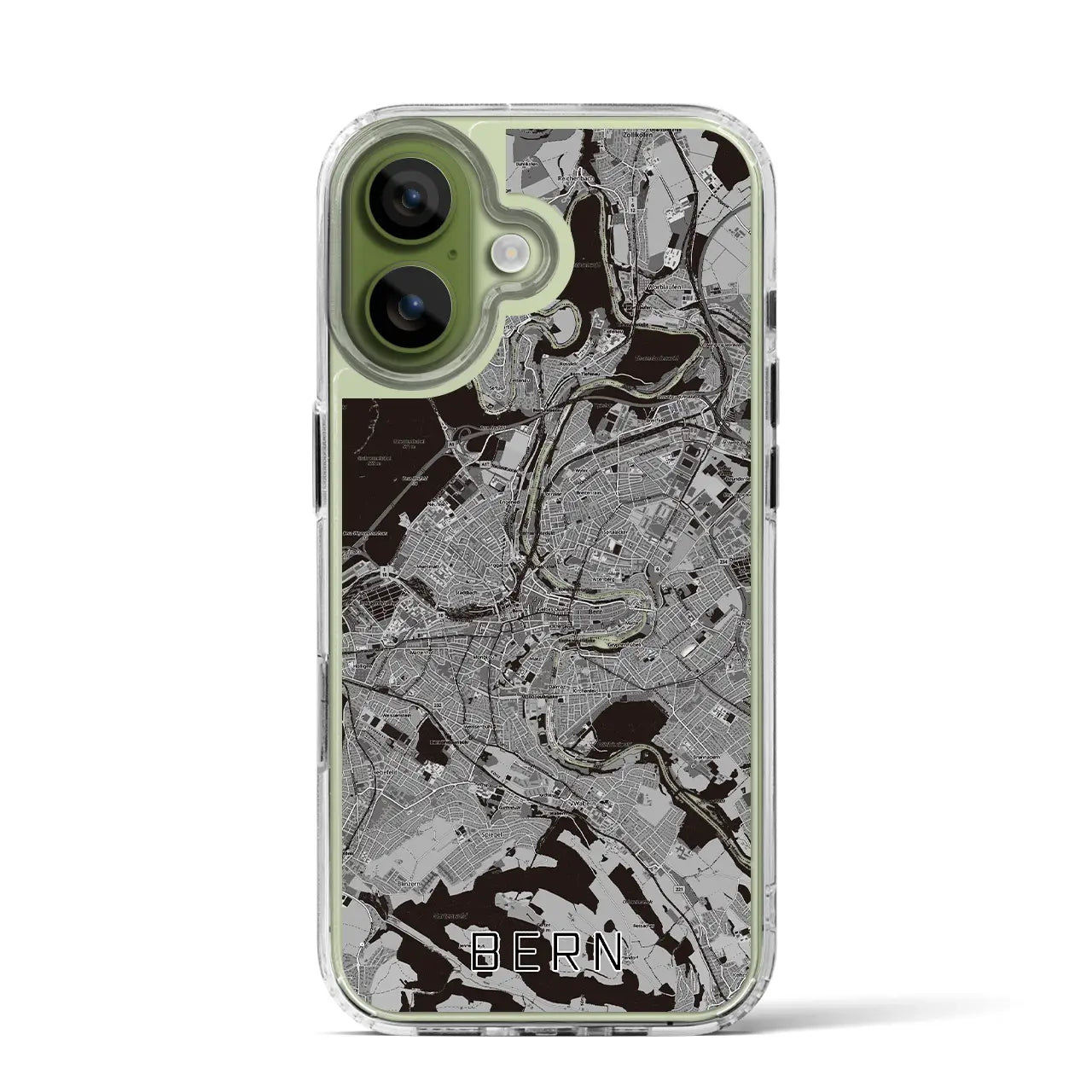 【ベルン(スイス)】地図柄iPhoneケース(MagSafeタイプ)