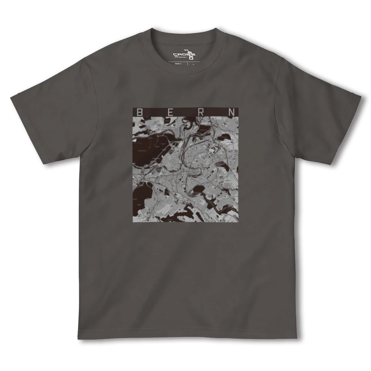 【ベルン(スイス)】地図柄ヘビーウェイトTシャツ
