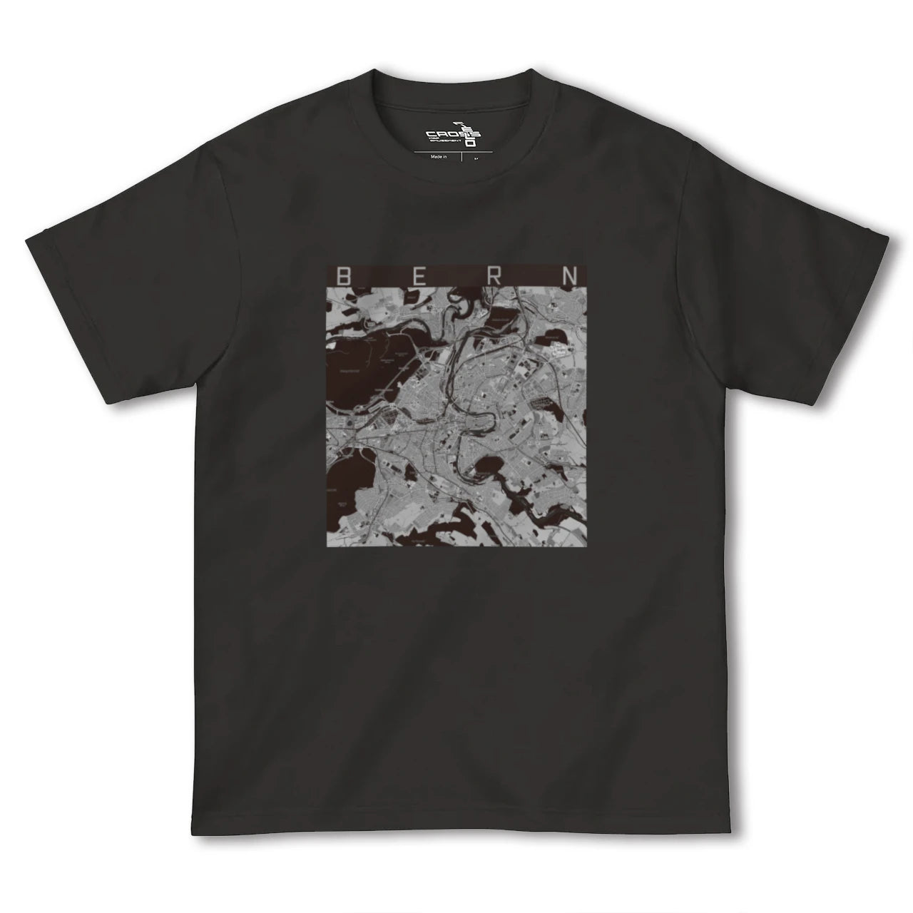 【ベルン(スイス)】地図柄ヘビーウェイトTシャツ
