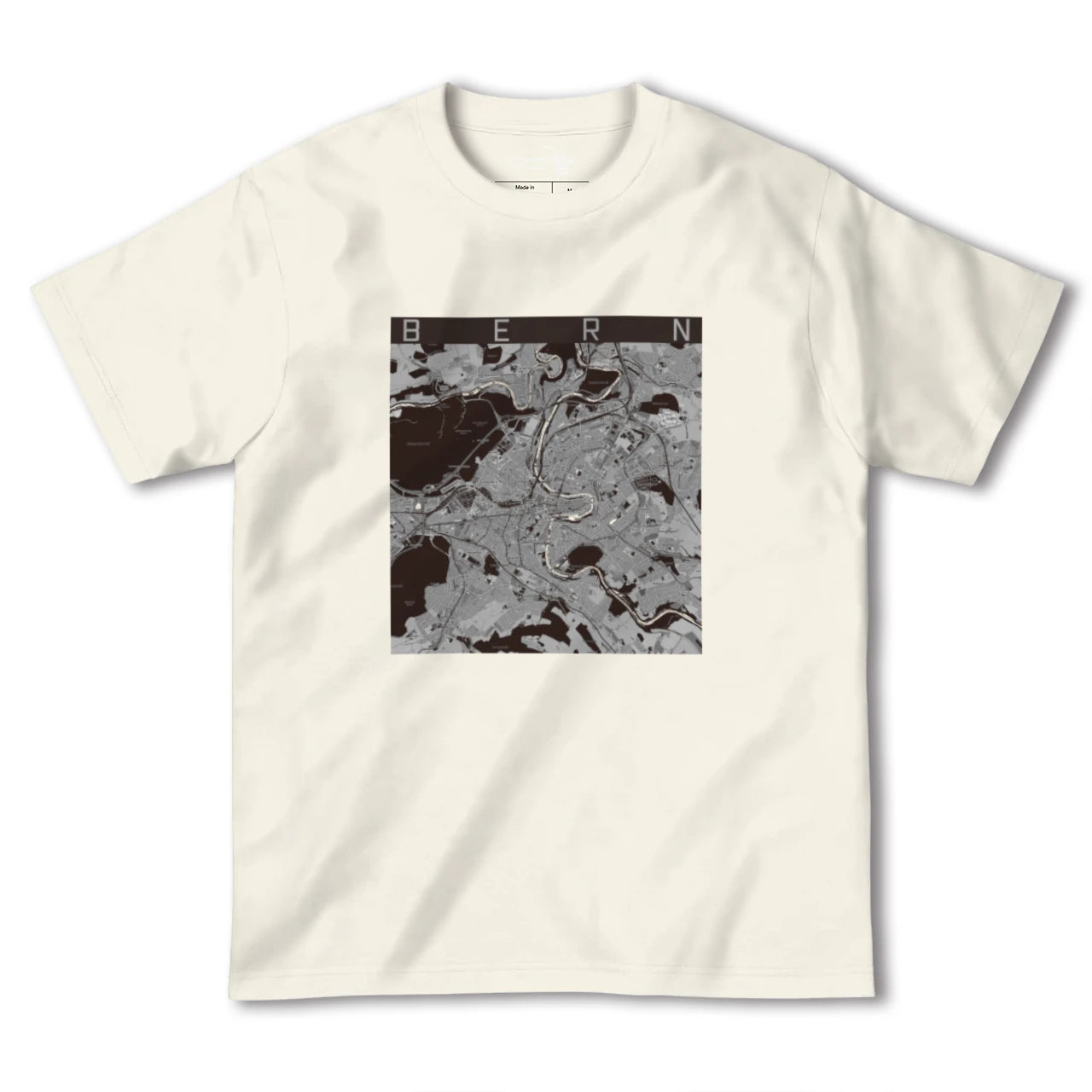 【ベルン(スイス)】地図柄ヘビーウェイトTシャツ