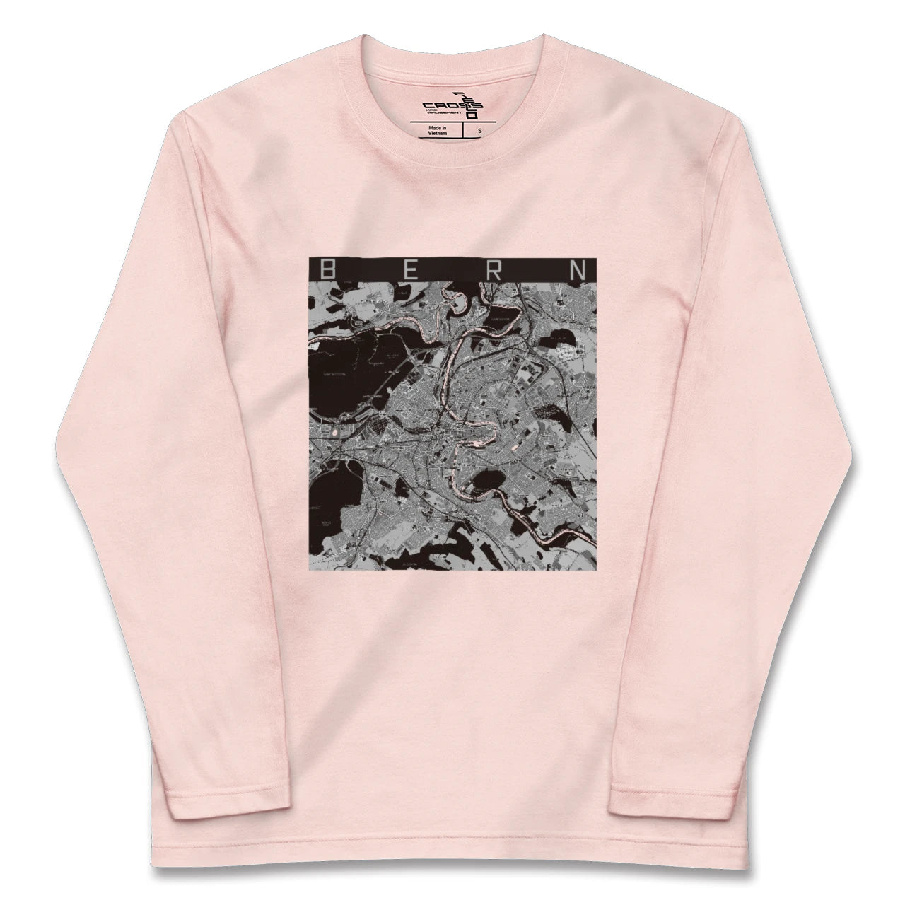 【ベルン(スイス)】地図柄ロングスリーブTシャツ