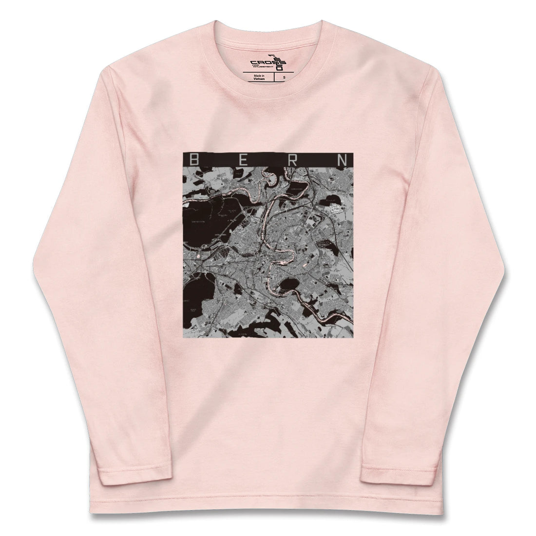 【ベルン(スイス)】地図柄ロングスリーブTシャツ