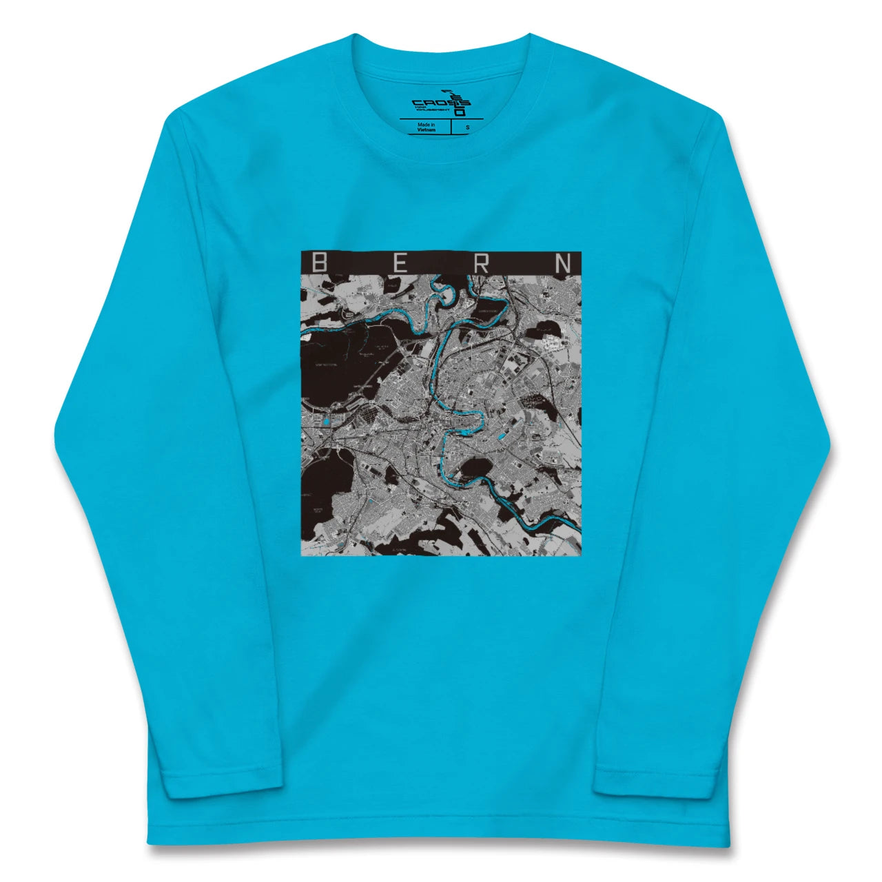 【ベルン(スイス)】地図柄ロングスリーブTシャツ