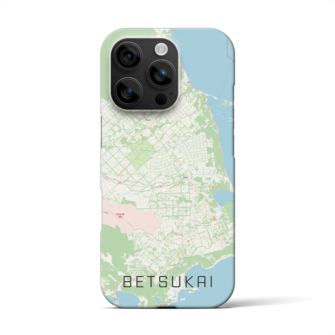 【別海(北海道)】地図柄iPhoneケース(バックカバータイプ)