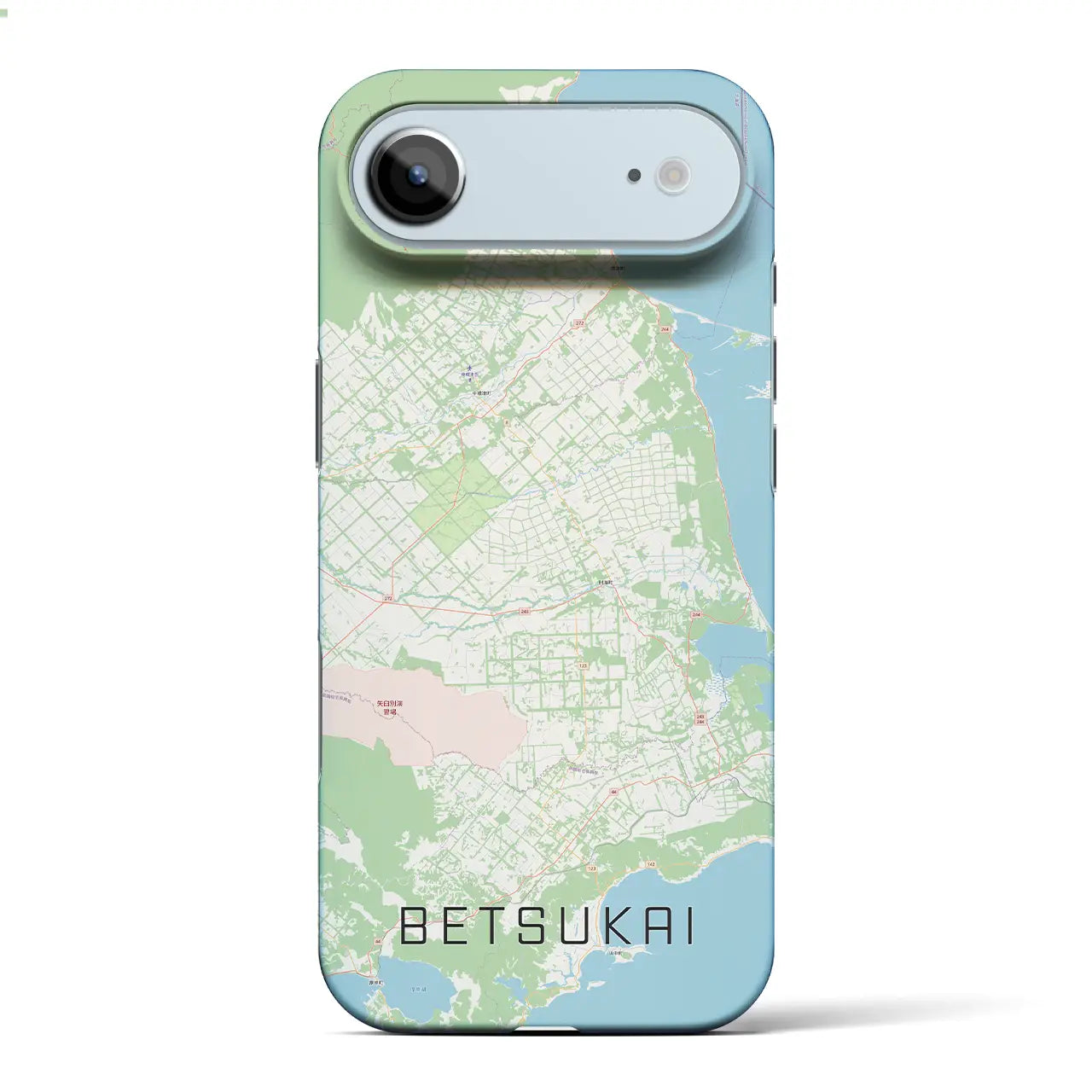 【別海(北海道)】地図柄iPhoneケース(バックカバータイプ)