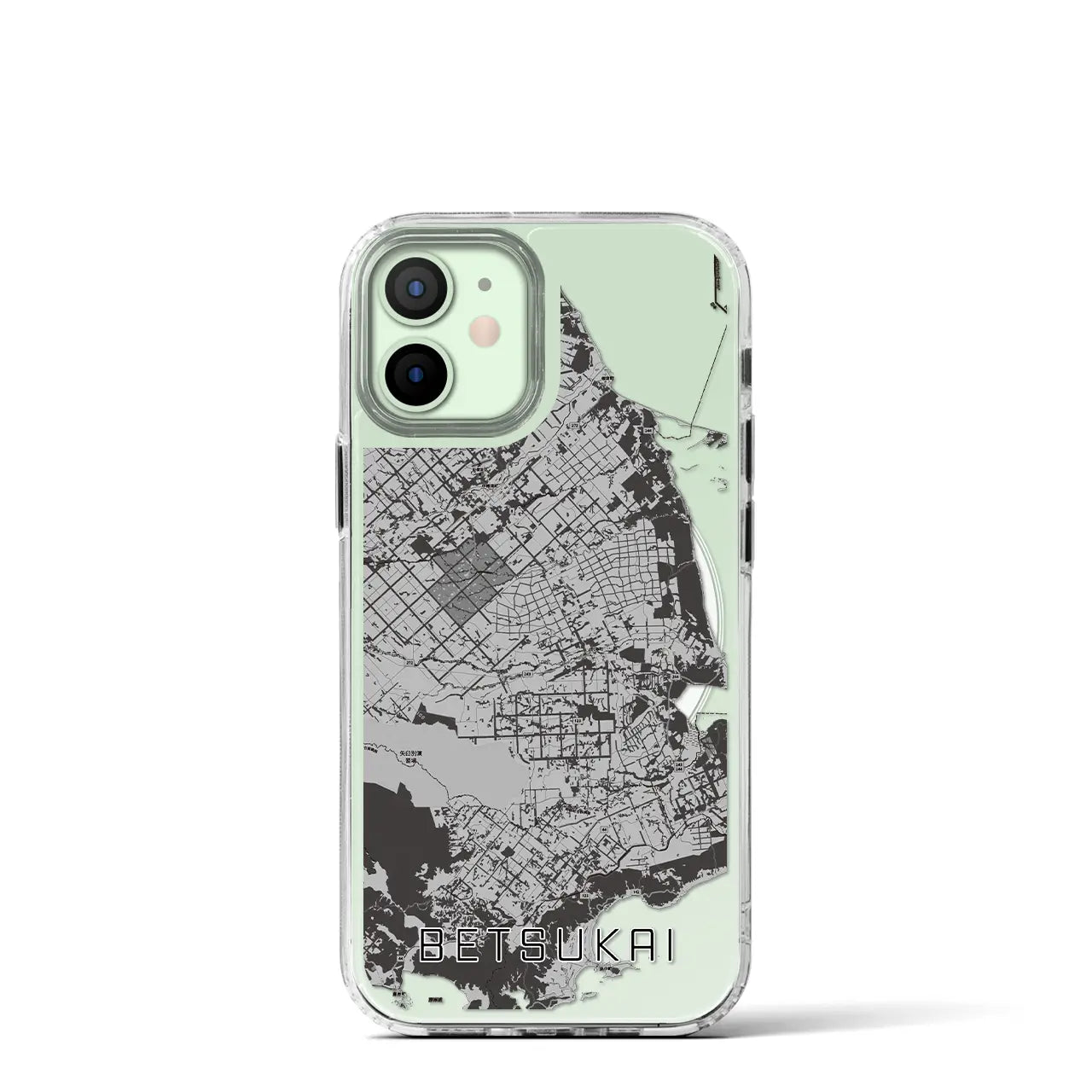 【別海(北海道)】地図柄iPhoneケース(MagSafeタイプ)