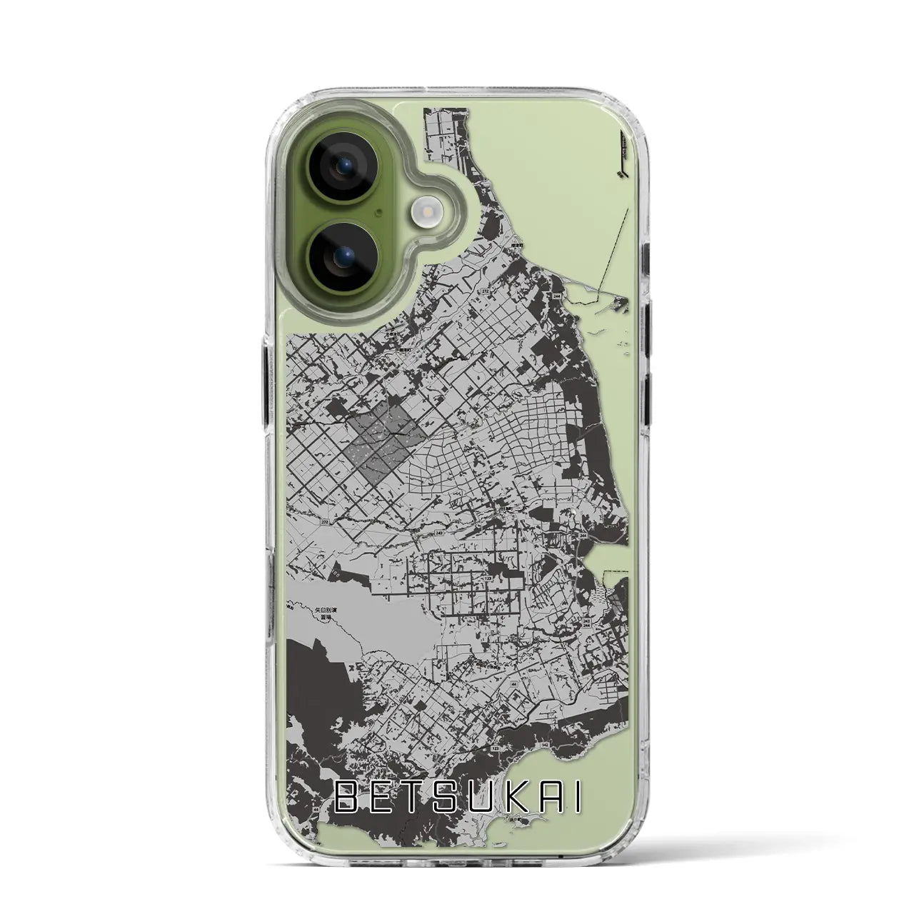【別海(北海道)】地図柄iPhoneケース(MagSafeタイプ)