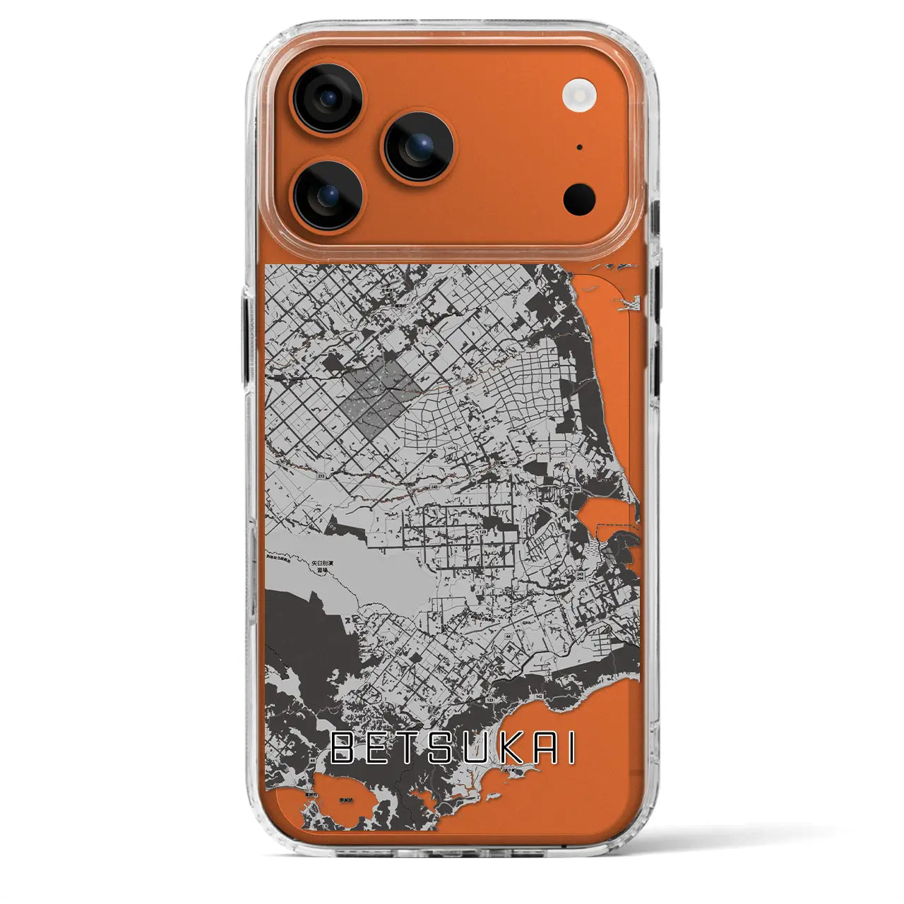 【別海(北海道)】地図柄iPhoneケース(MagSafeタイプ)