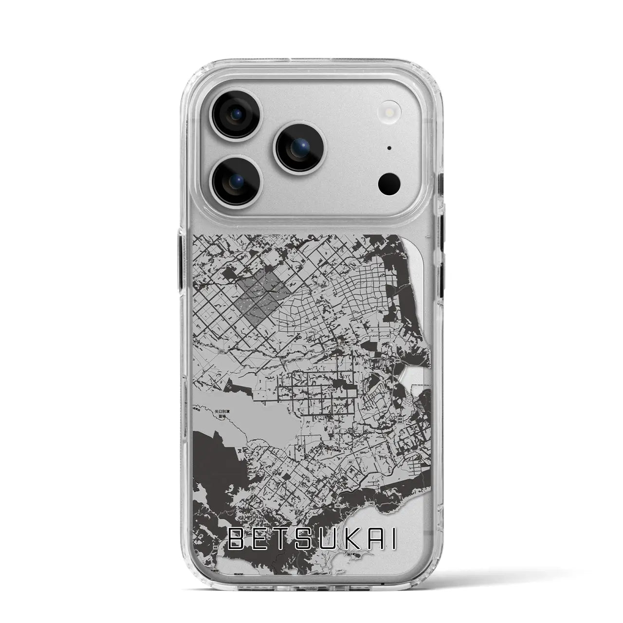 【別海(北海道)】地図柄iPhoneケース(MagSafeタイプ)