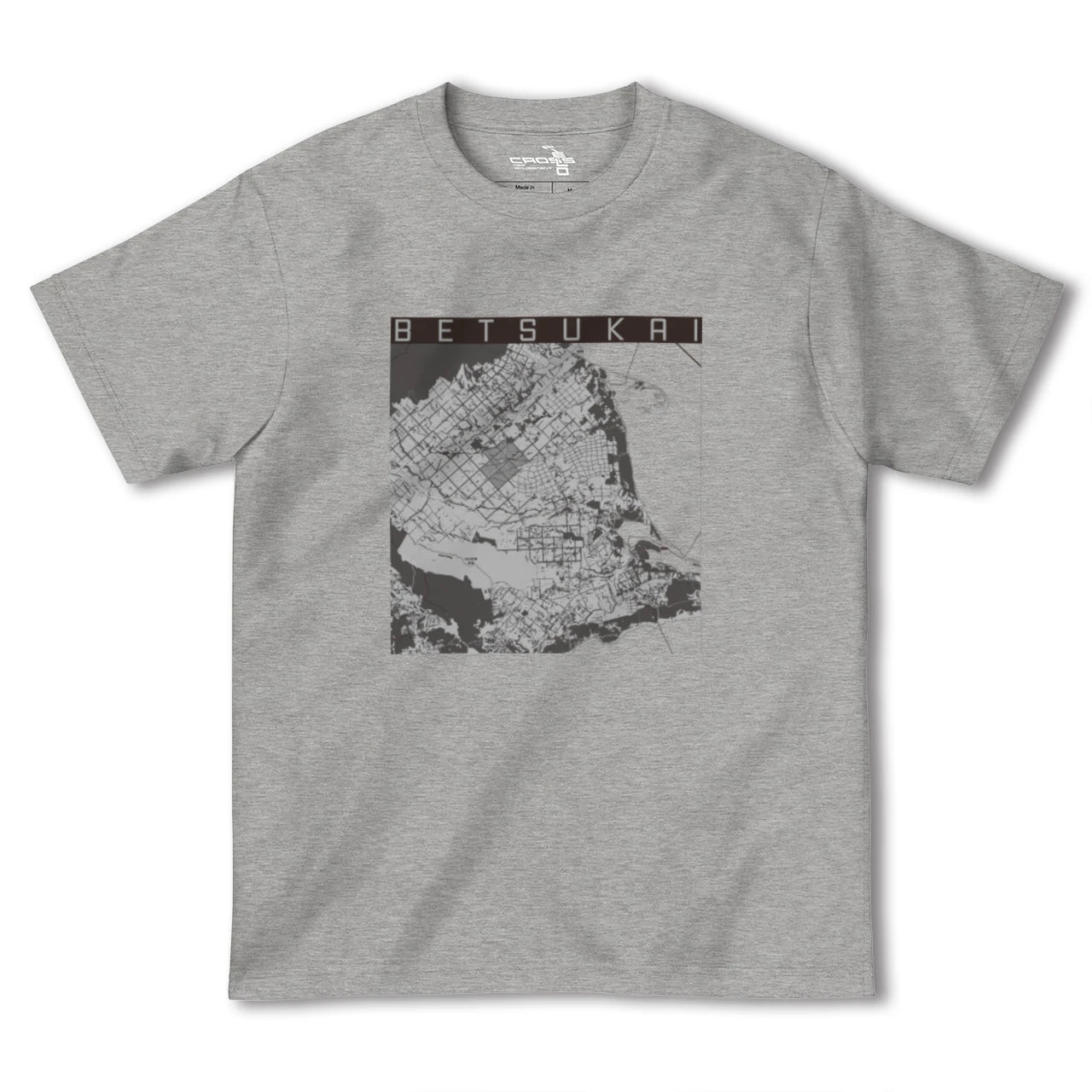 【別海(北海道)】地図柄ヘビーウェイトTシャツ