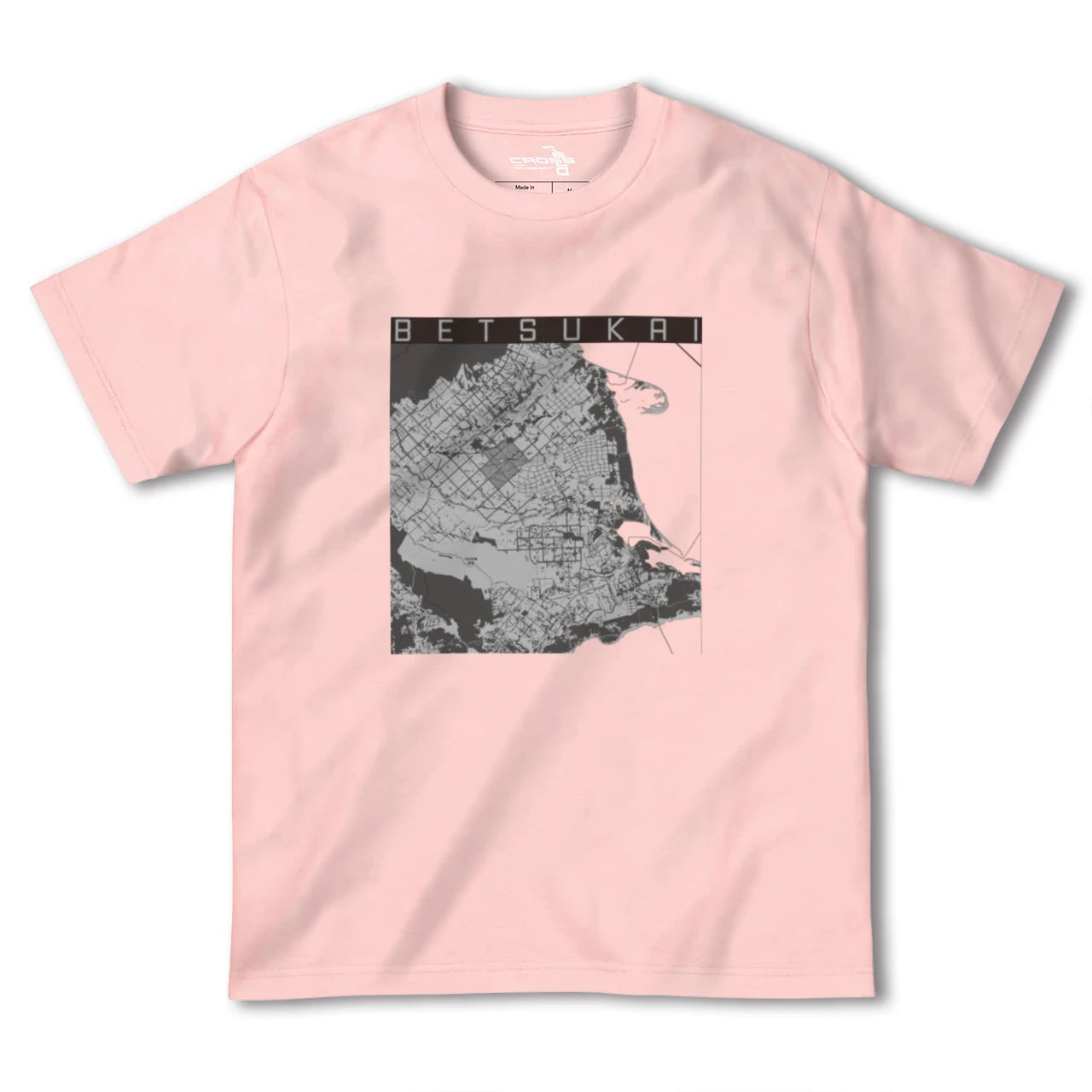 【別海(北海道)】地図柄ヘビーウェイトTシャツ