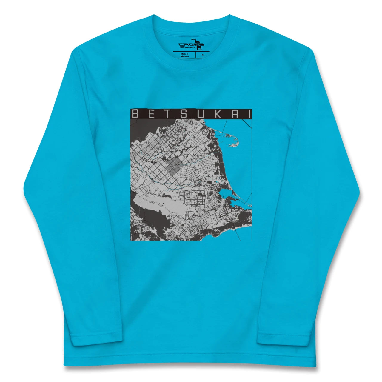 【別海(北海道)】地図柄ロングスリーブTシャツ