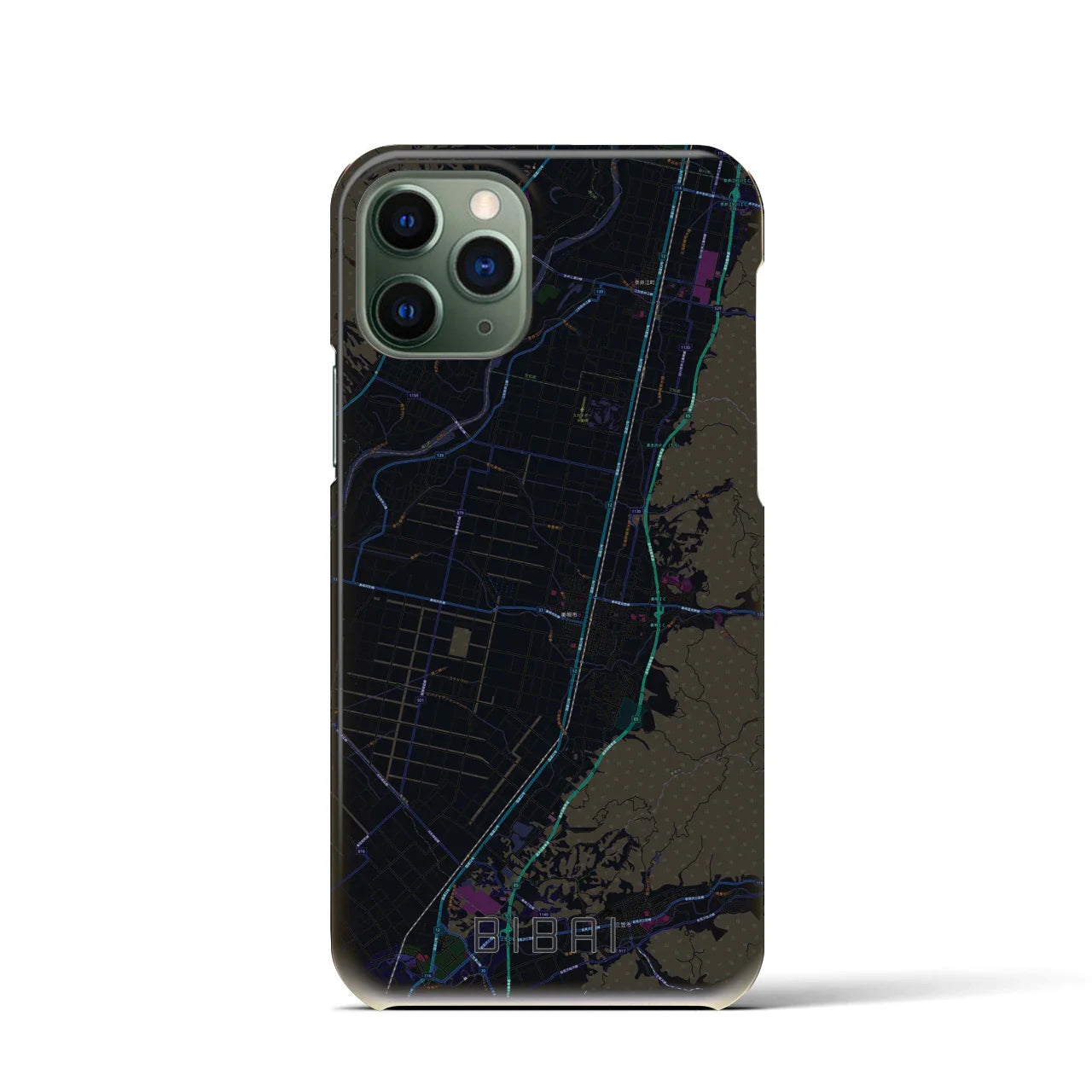 【美唄(北海道)】地図柄iPhoneケース(バックカバータイプ)