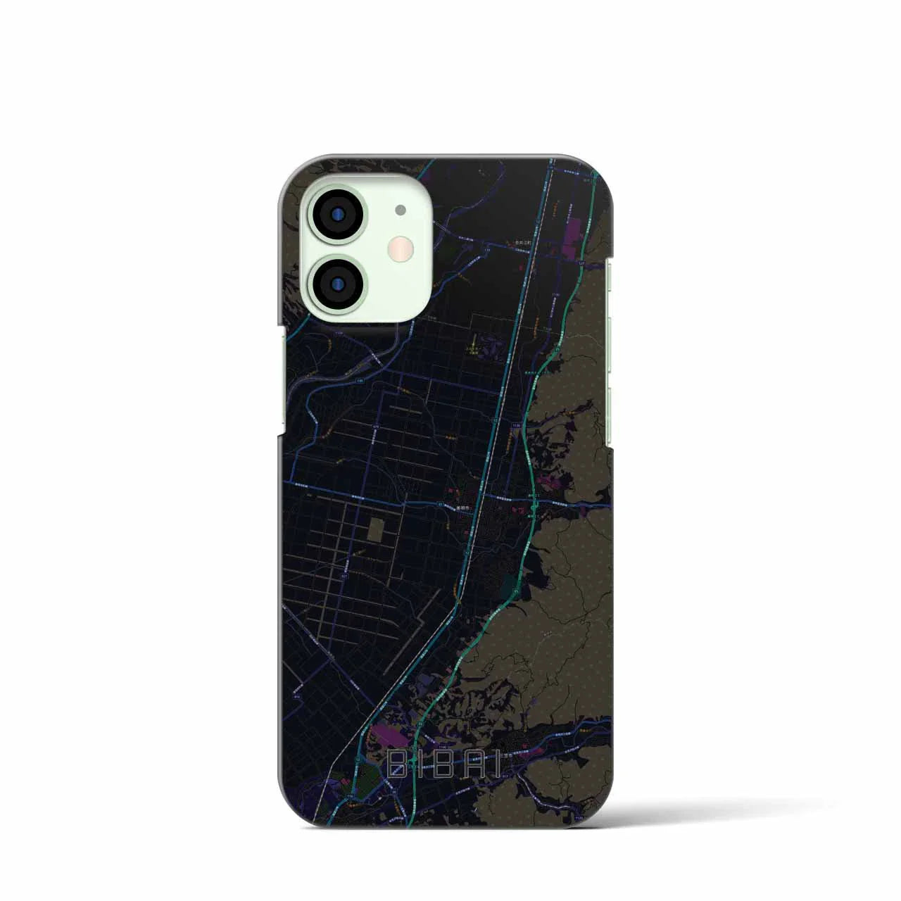 【美唄(北海道)】地図柄iPhoneケース(バックカバータイプ)
