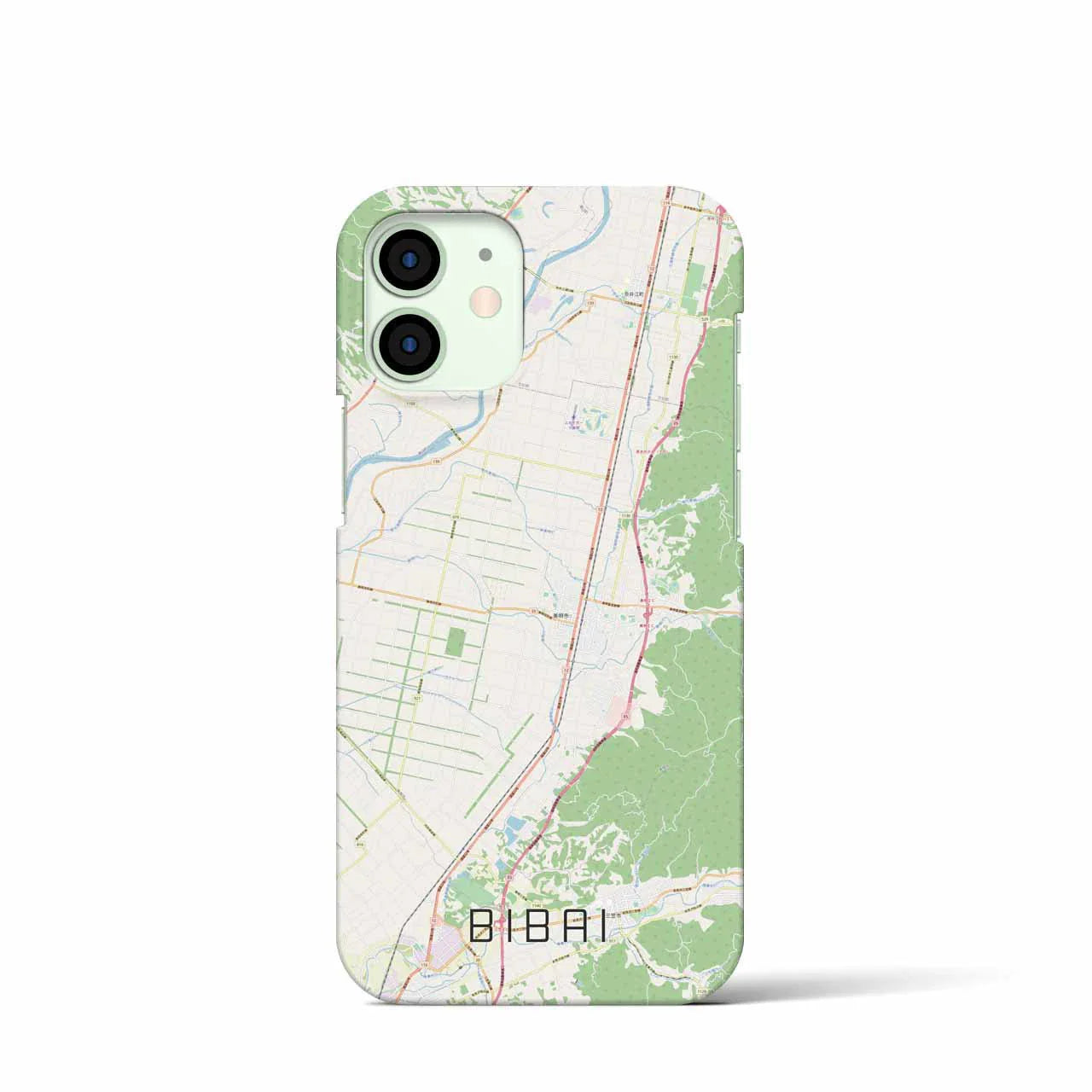 【美唄(北海道)】地図柄iPhoneケース(バックカバータイプ)