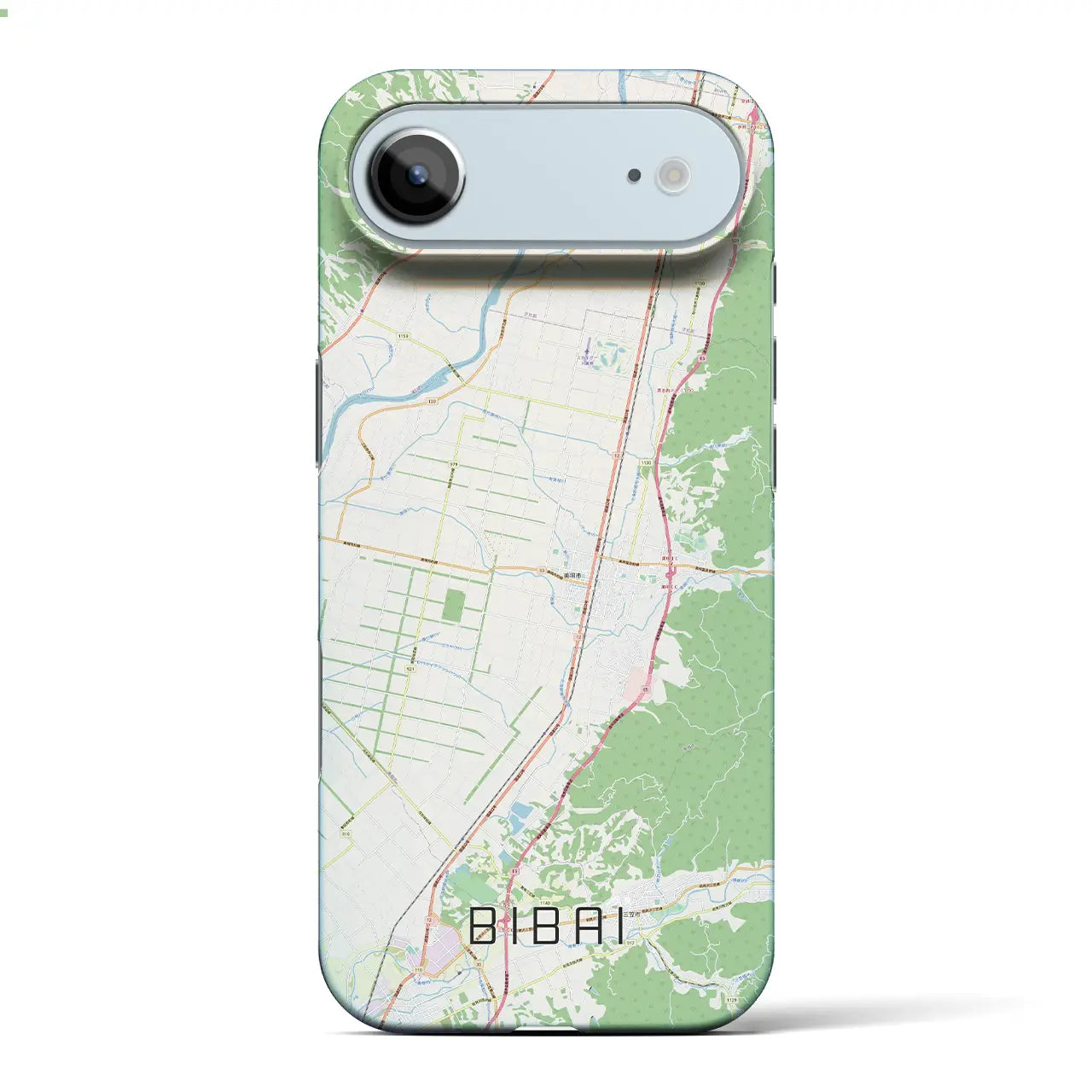 【美唄(北海道)】地図柄iPhoneケース(バックカバータイプ)