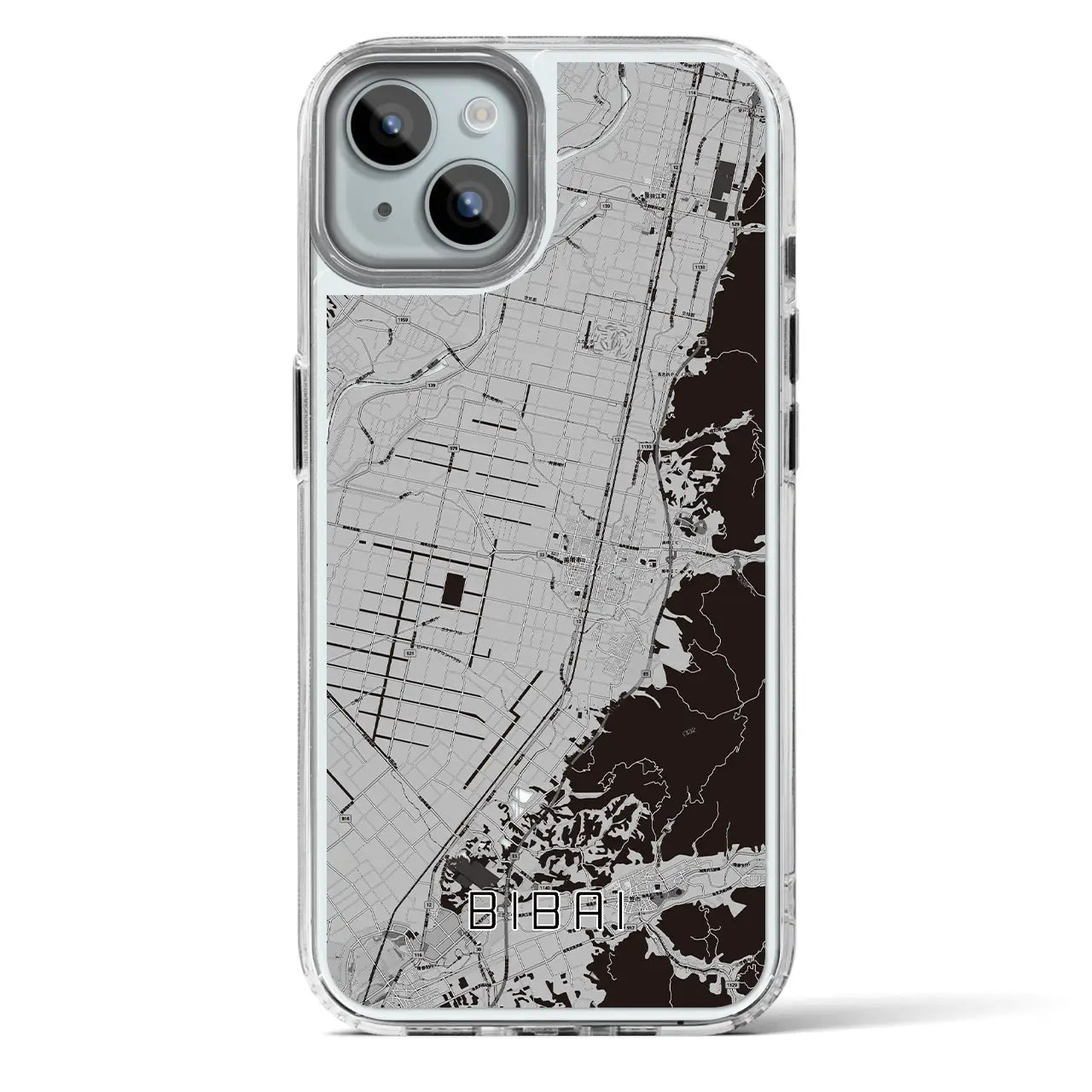 【美唄(北海道)】地図柄iPhoneケース(MagSafeタイプ)