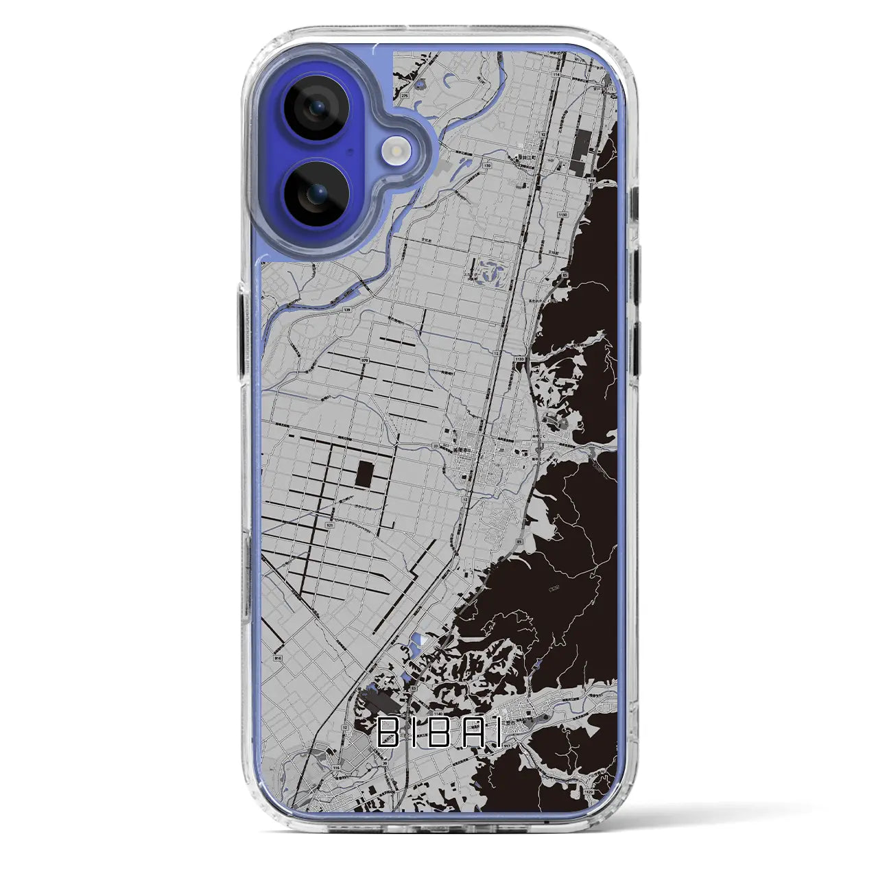 【美唄(北海道)】地図柄iPhoneケース(MagSafeタイプ)