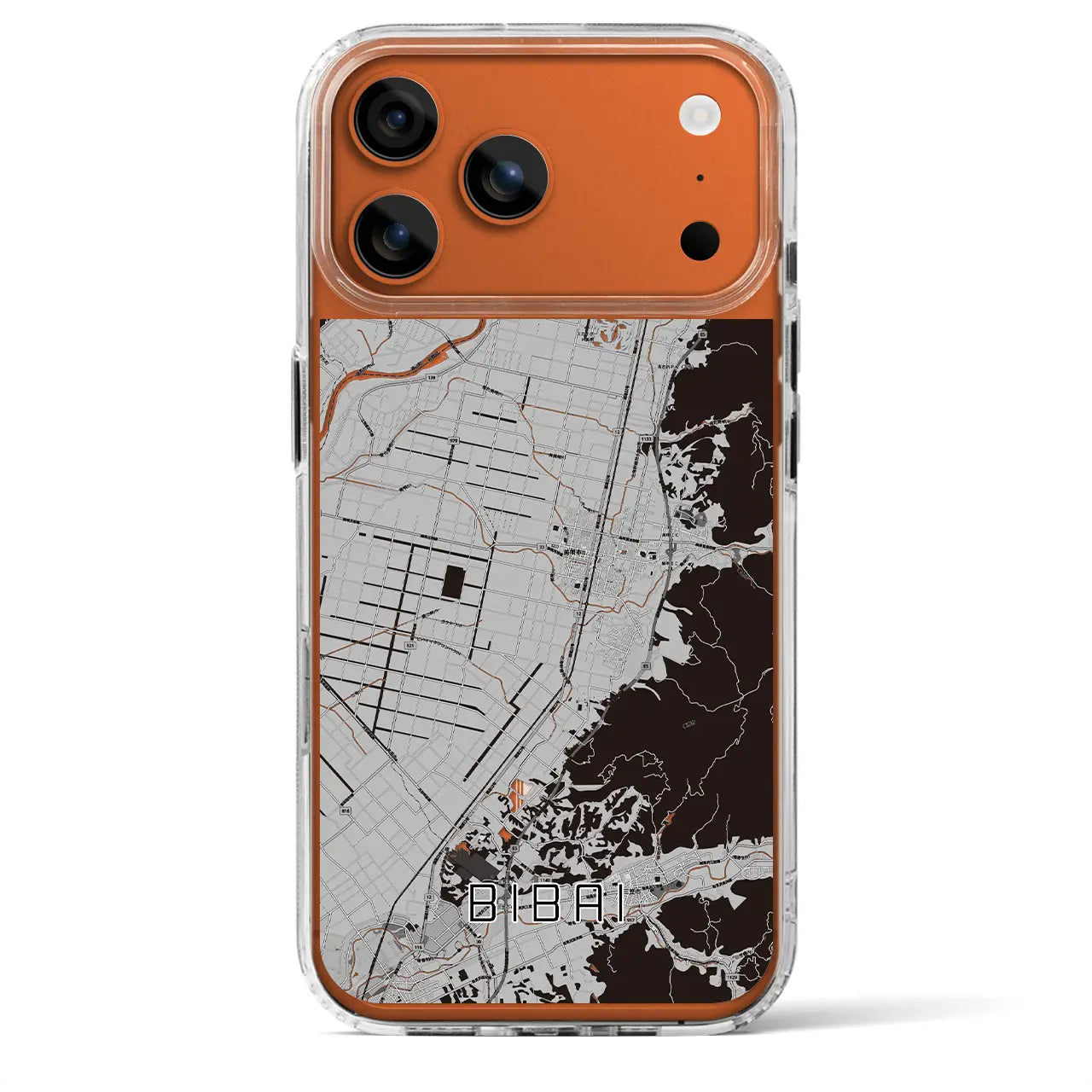 【美唄(北海道)】地図柄iPhoneケース(MagSafeタイプ)