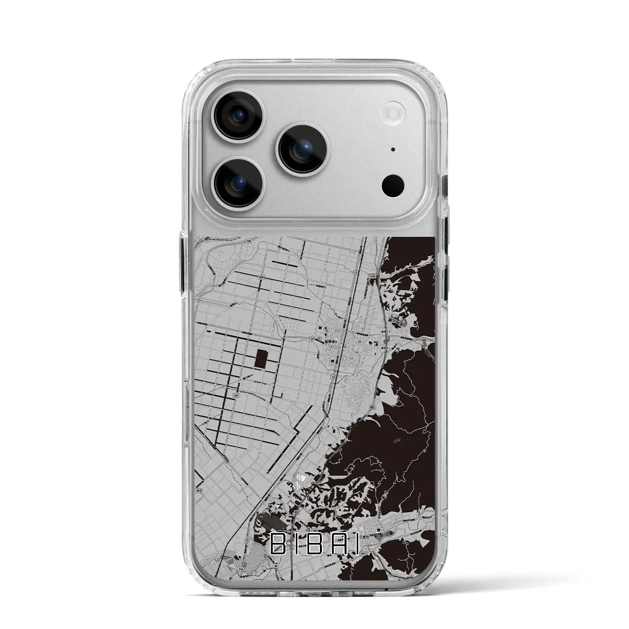 【美唄(北海道)】地図柄iPhoneケース(MagSafeタイプ)