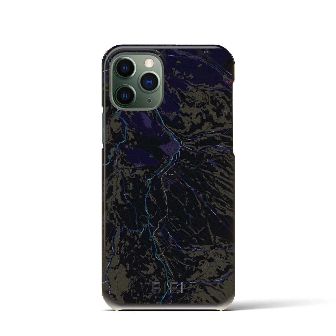【美瑛(北海道)】地図柄iPhoneケース(バックカバータイプ)