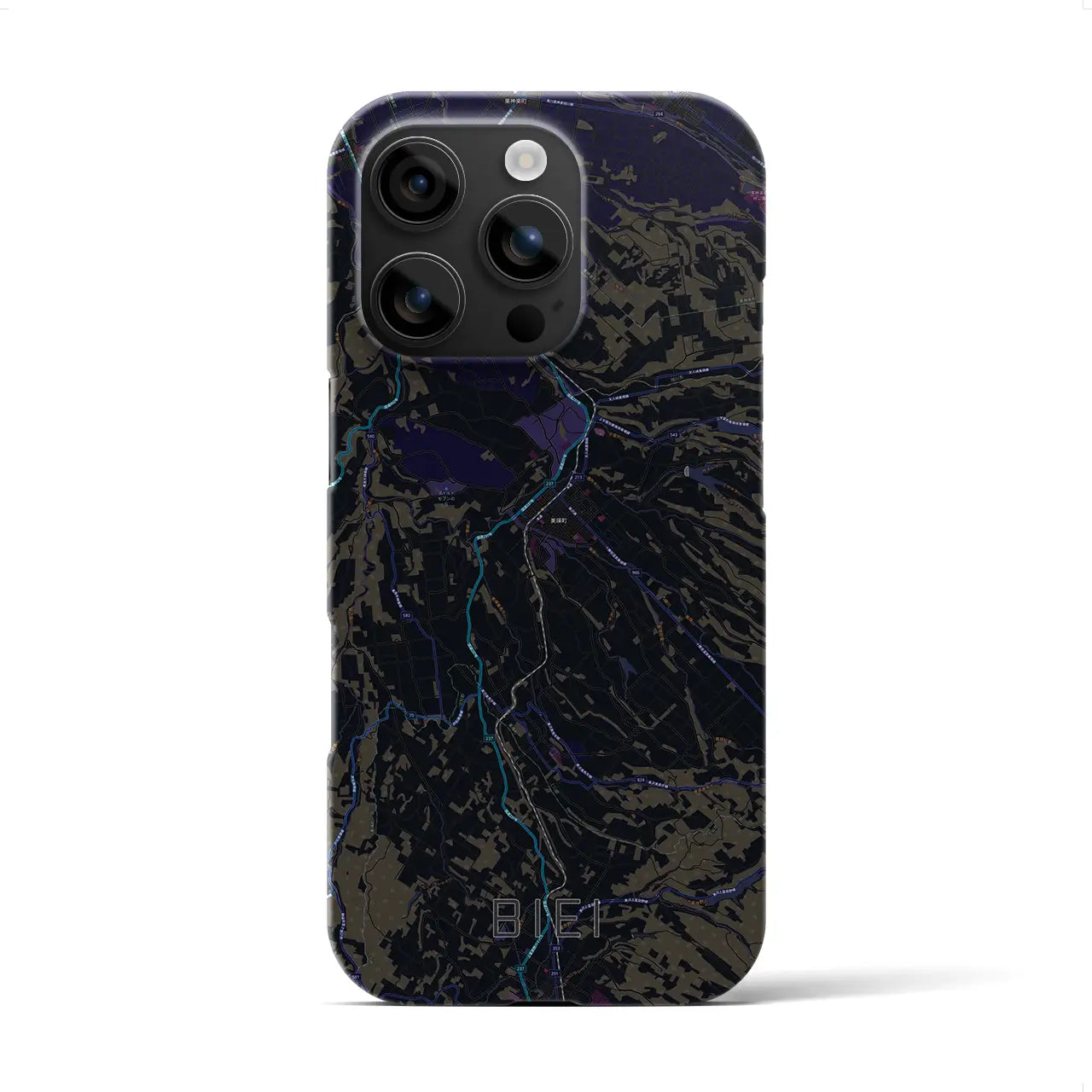 【美瑛(北海道)】地図柄iPhoneケース(バックカバータイプ)