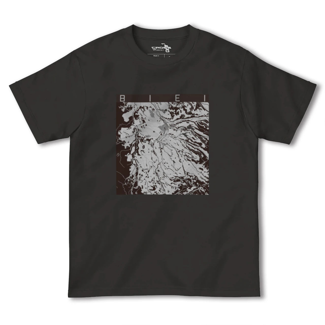【美瑛(北海道)】地図柄ヘビーウェイトTシャツ