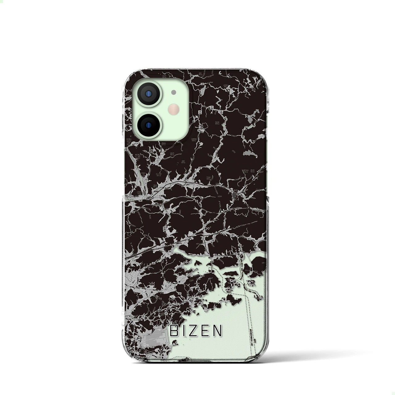 【備前(岡山県)】地図柄iPhoneケース(クリアタイプ)